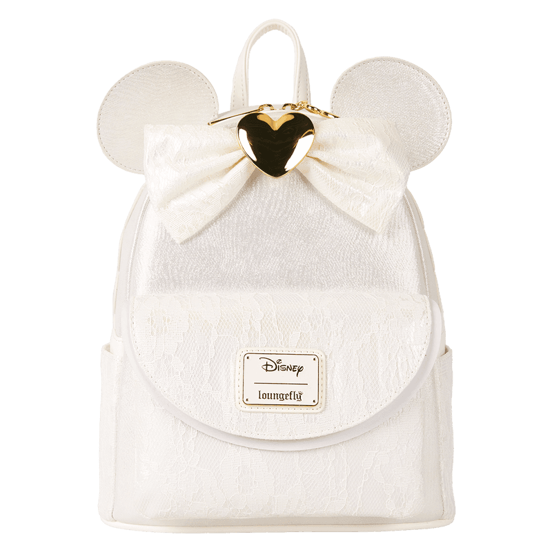 Disney Minnie Mouse Iridescent Lace Wedding Mini Backpack