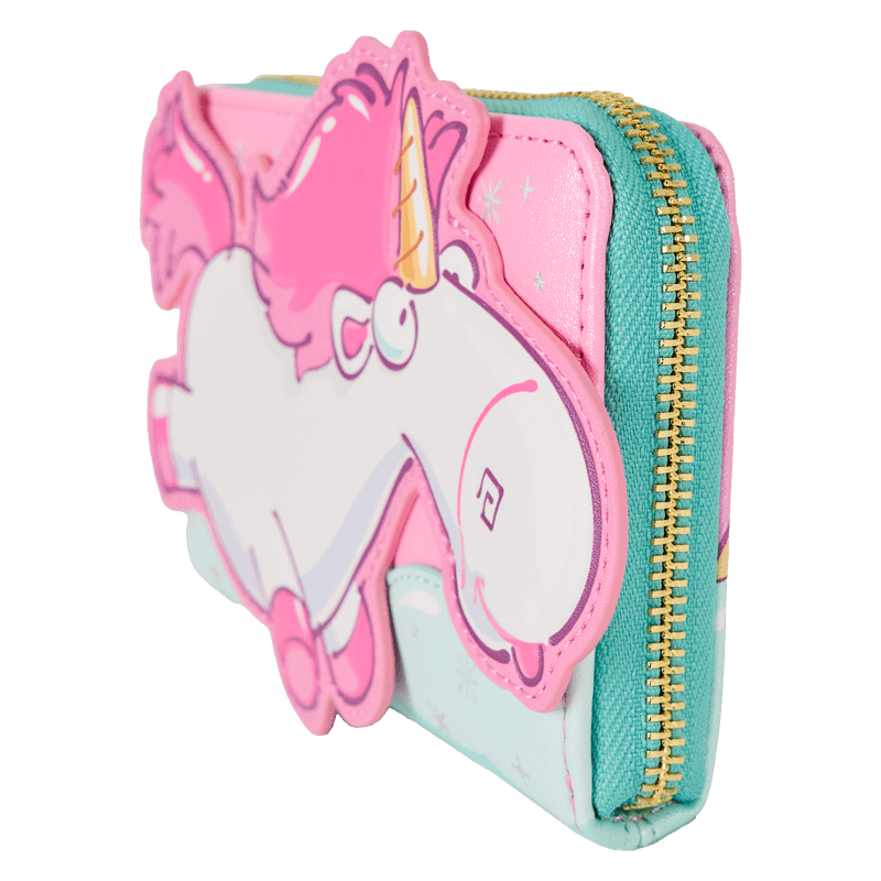 Produktbild Loungefly Minions Fluffy Unicorn Rainbow Glitter Zip Around Wallet 4 von 6