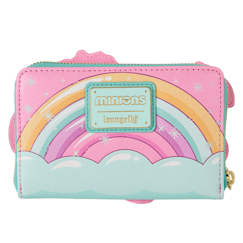 Produktbild Loungefly Minions Fluffy Unicorn Rainbow Glitter Zip Around Wallet 3 von 6