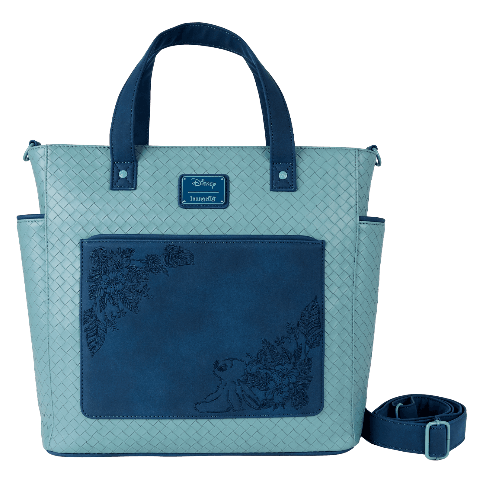 Funko Disney - Lilo & Stitch - Loungefly Embroidered Woven Convertible Backpack & Tote Crossbody Bag
