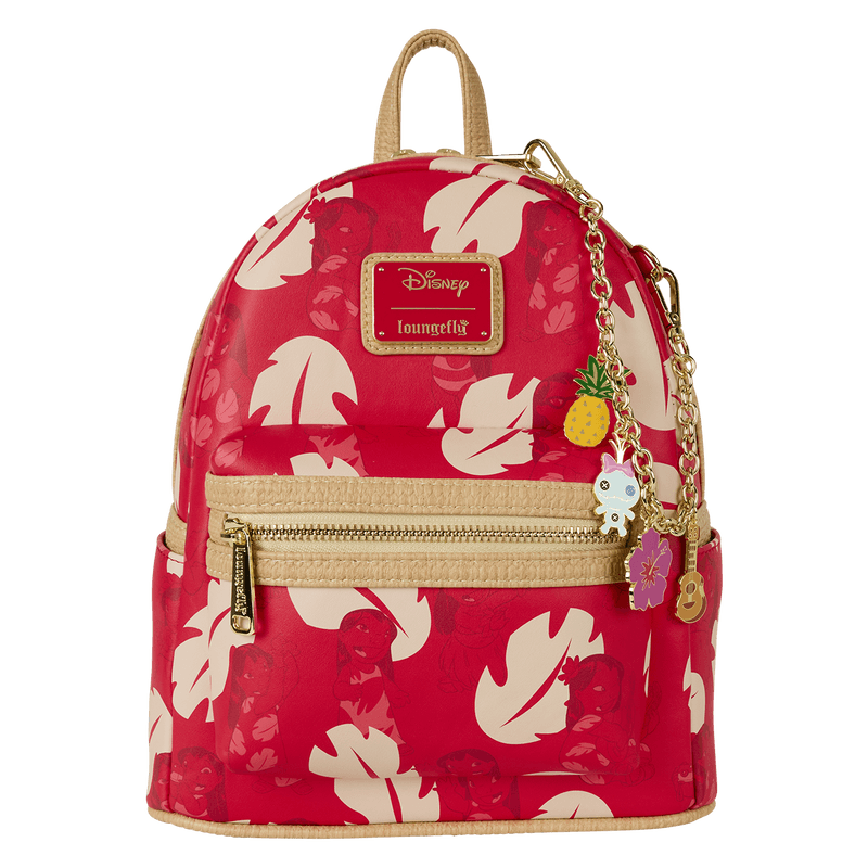 Loungefly Disney Lilo & Stitch Charm Cosplay Mini Backpack