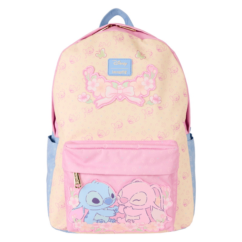 Disney Stitch & Angel All-Over Print Nylon Full-Size Backpack
