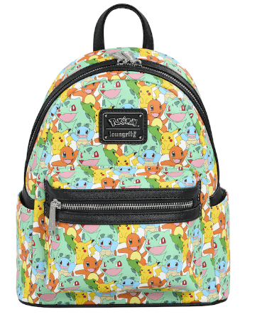 Loungefly Pokémon Pikachu And Starters All Over Print Mini-Rucksack
