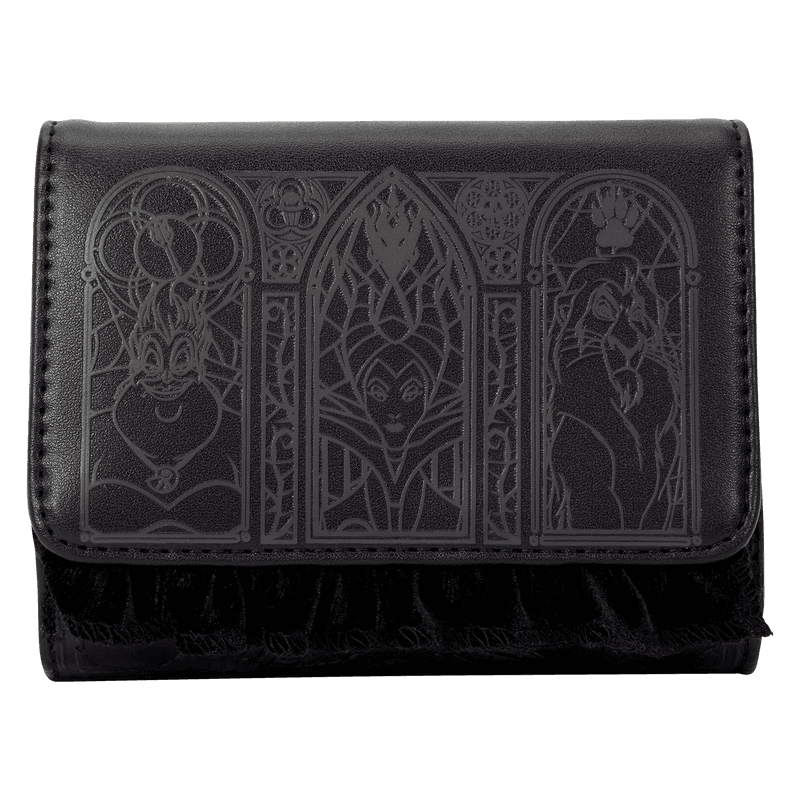 Loungefly Disney Villains Stained Glass Trifold Wallet
