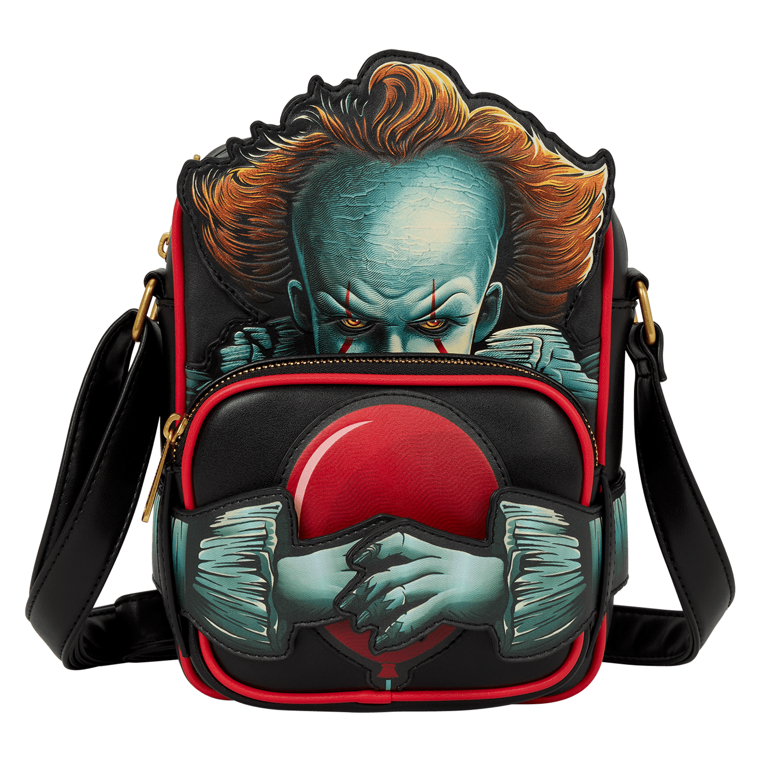 Loungefly IT Pennywise Crossbuddies® Cosplay Crossbody Bag with Coin Bag