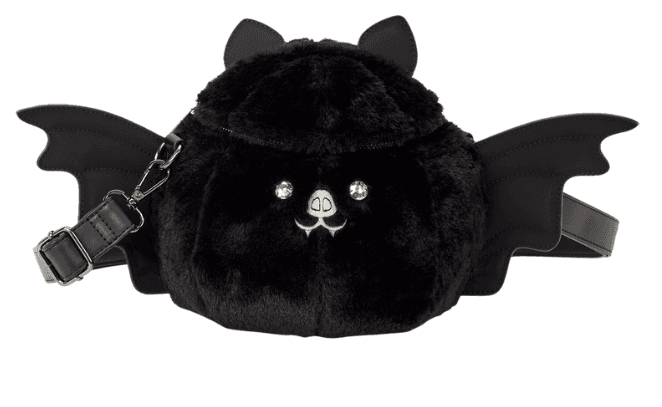Loungefly Plush Bat Figural Crossbody Bag