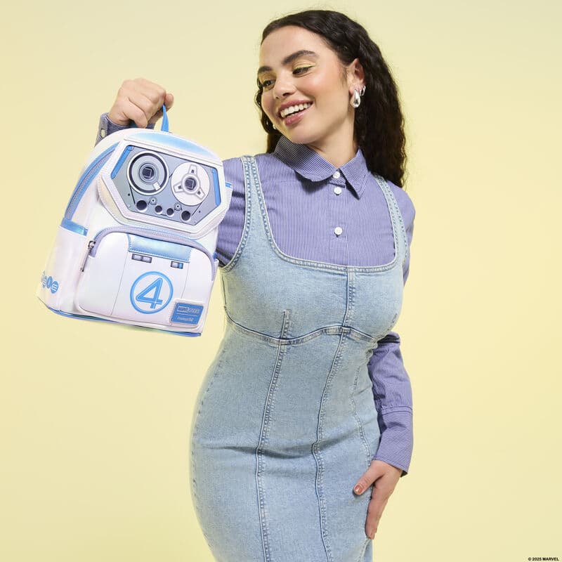 Produktbild Loungefly Marvel Fantastic Four H.E.R.B.I.E. Cosplay Mini Backpack 7 von 7