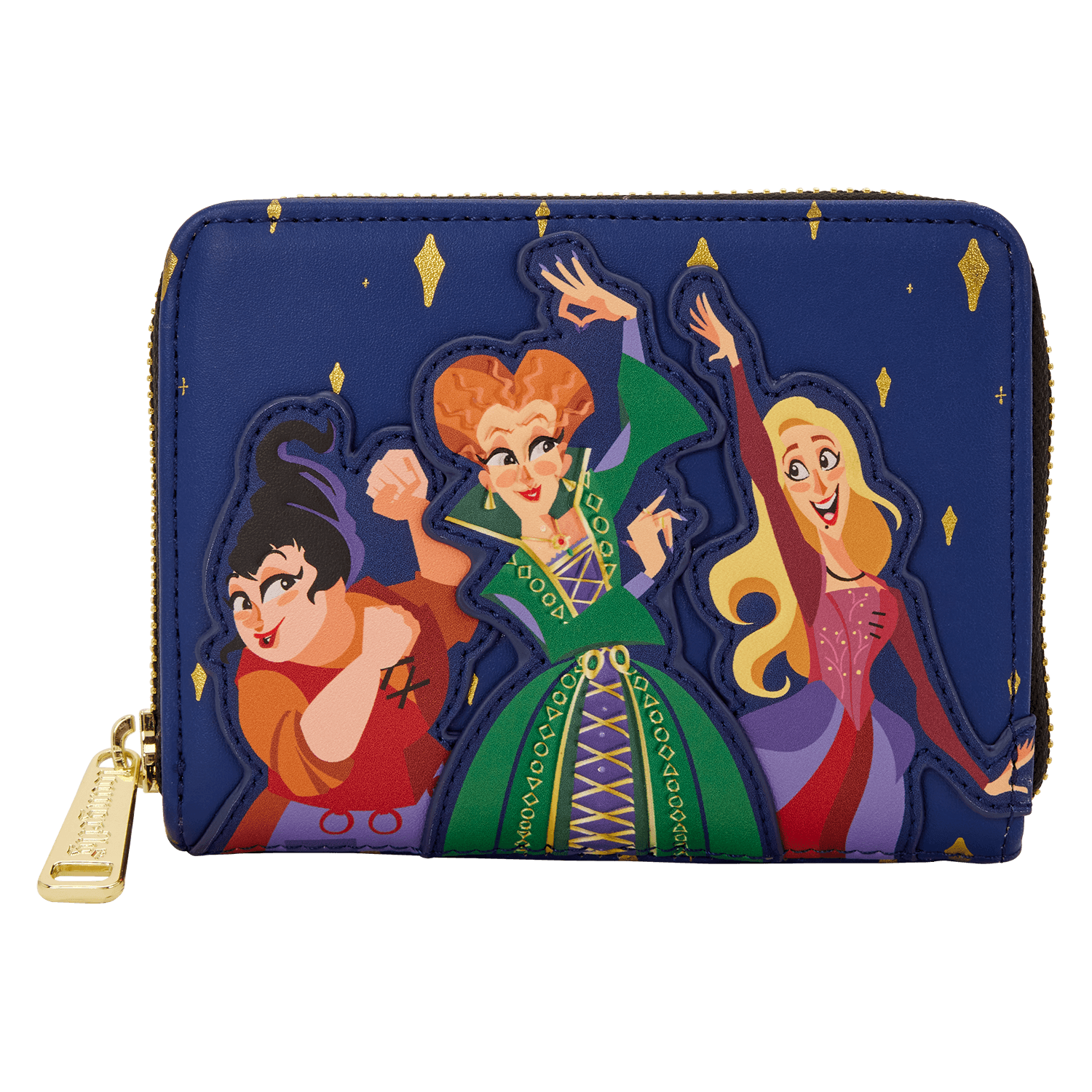 Loungefly Disney Hocus Pocus Sanderson Sisters Night Sky Zip Around Wallet
