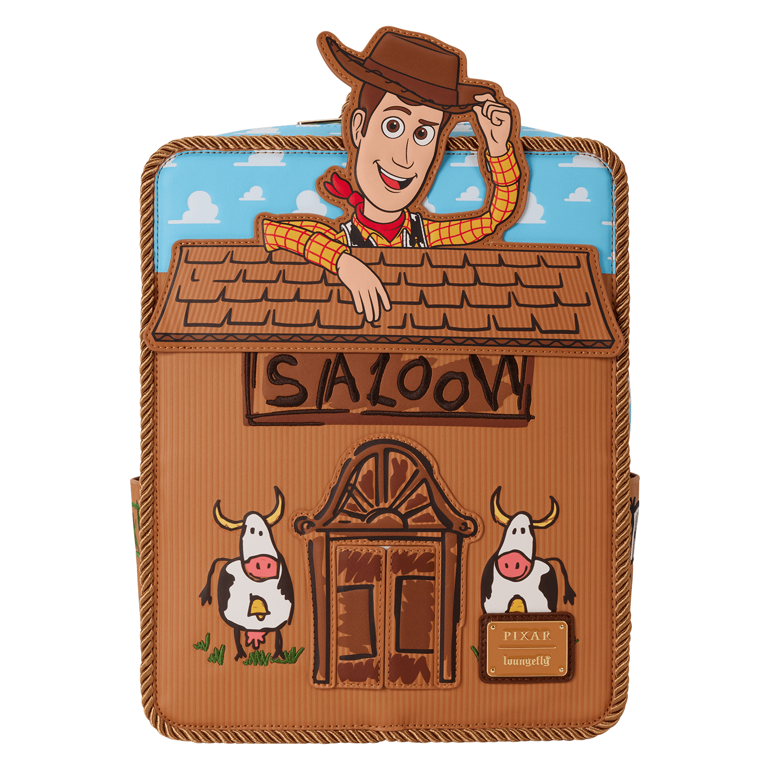 Loungefly Pixar Toy Story 30th Anniversary Woody Saloon Mini Backpack