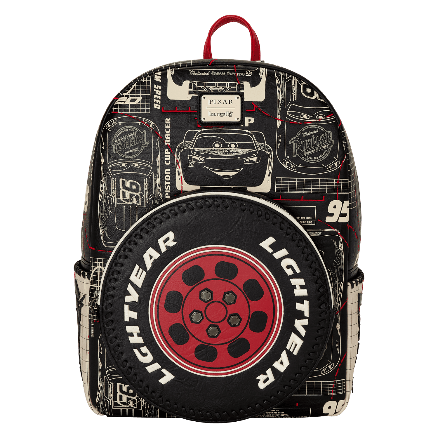 Loungefly Pixar Cars Lightning McQueen Full-Size Backpack