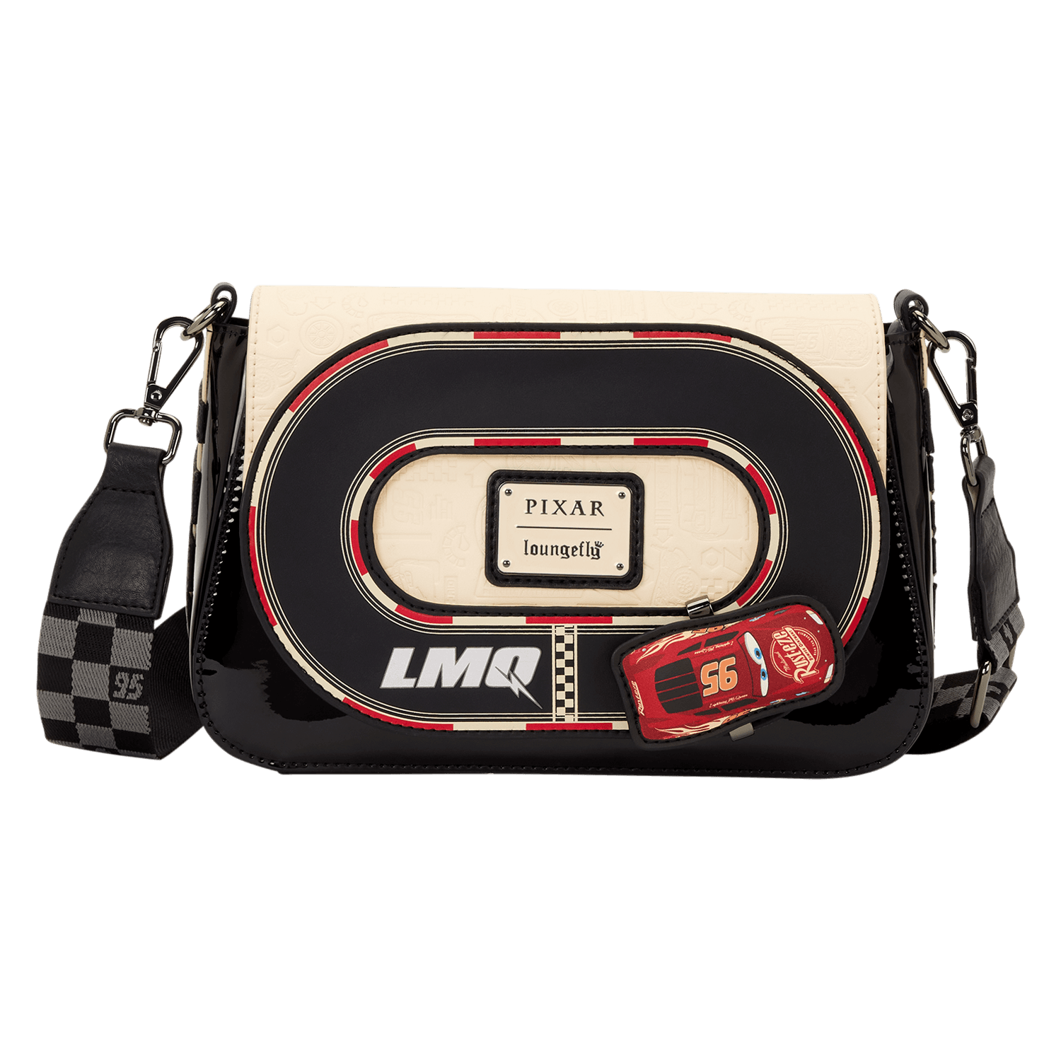 Loungefly Pixar Cars Lightning McQueen Racetrack Crossbody Bag