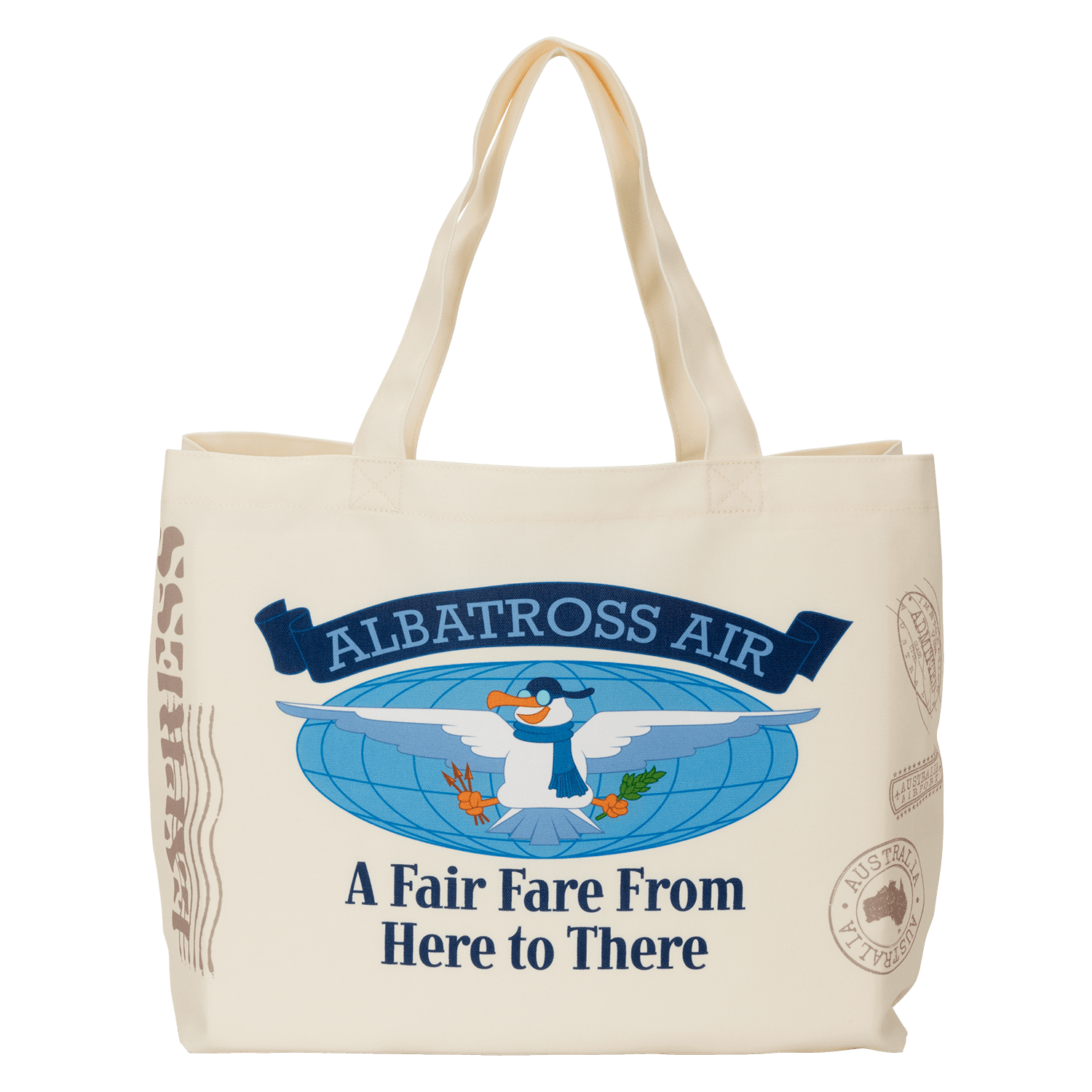 Loungefly Disney The Rescuers Down Under Albatross Air Canvas Tote Bag