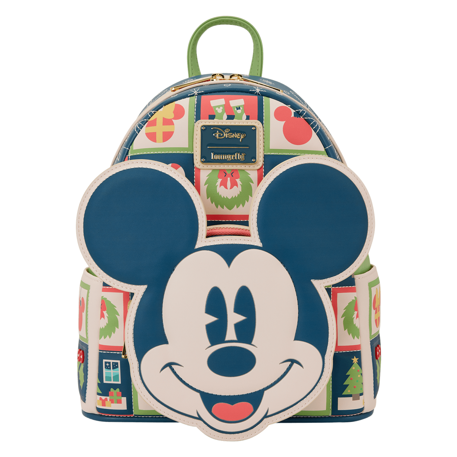 Loungefly Disney Mini Rucksack Mickey and Minnie Holiday