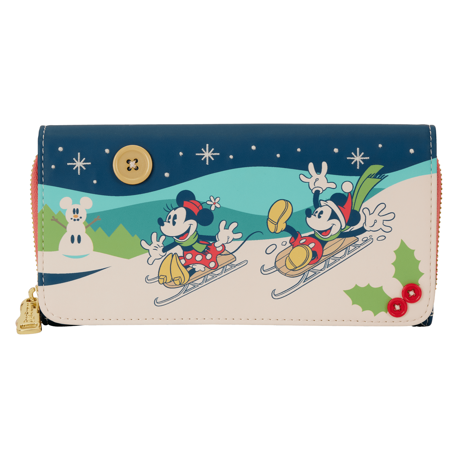 Loungefly Disney Geldbeutel Mickey and Minnie Holiday