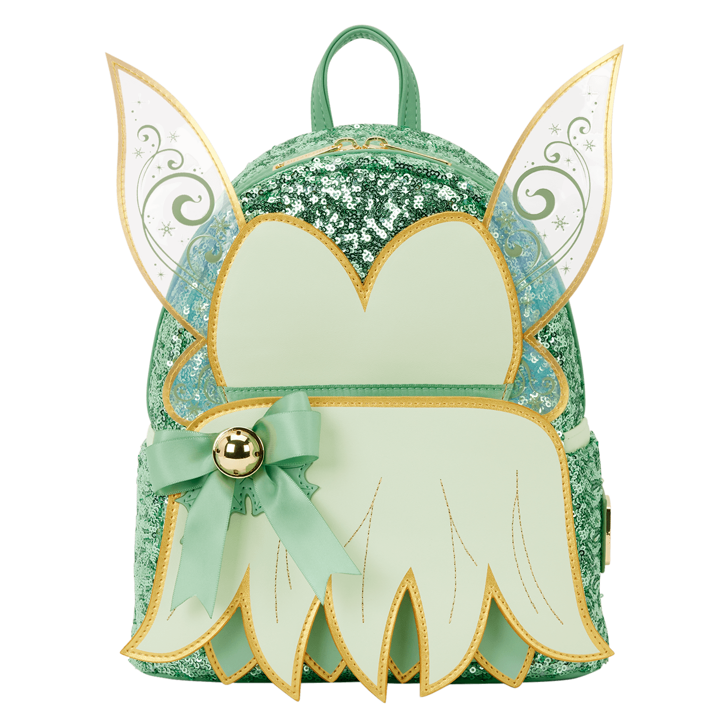 Loungefly Disney Peter Pan Tinker Bell Holiday Cosplay Sequin Mini Backpack