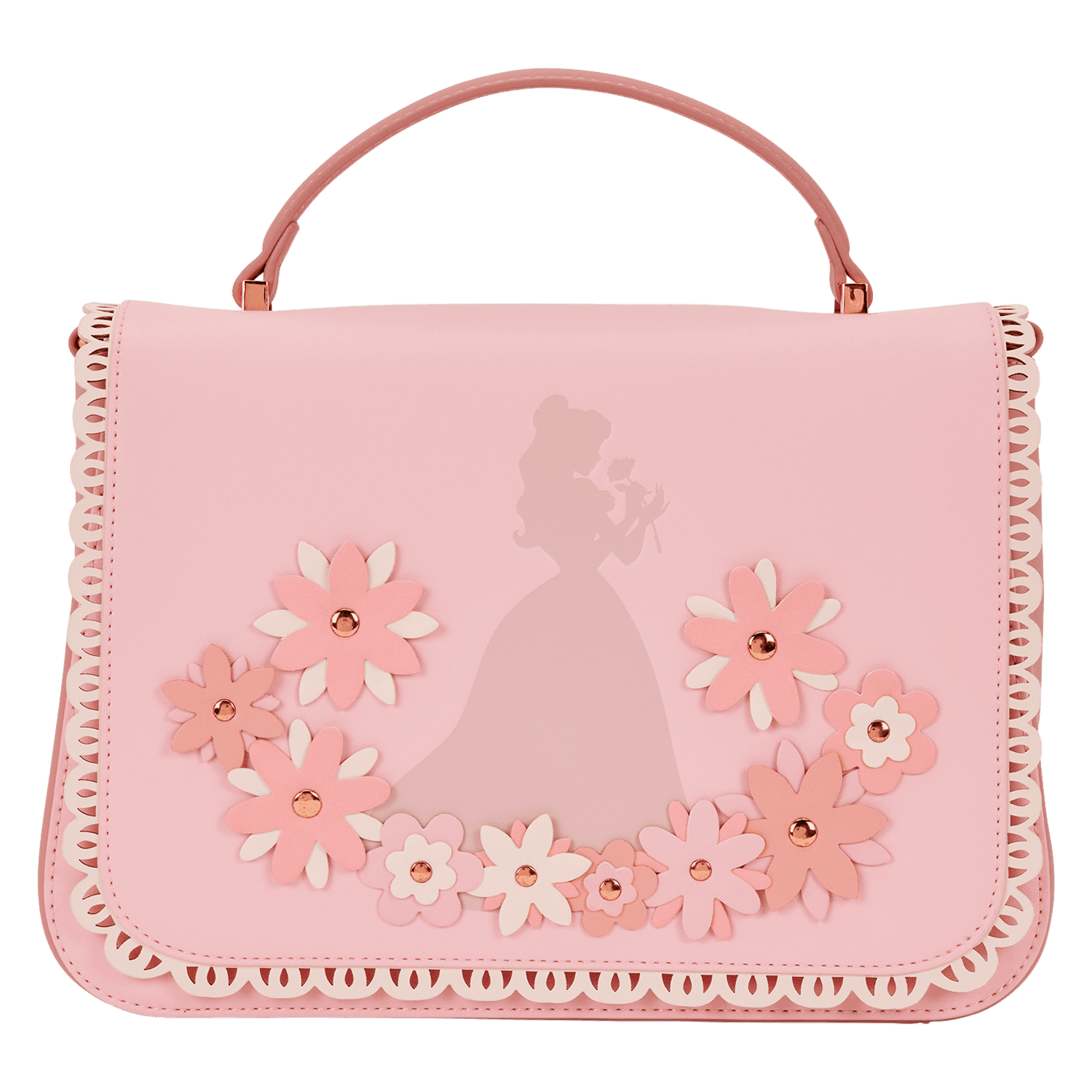 Loungefly - Disney Princess Belle Floral Lace Crossbody Bag