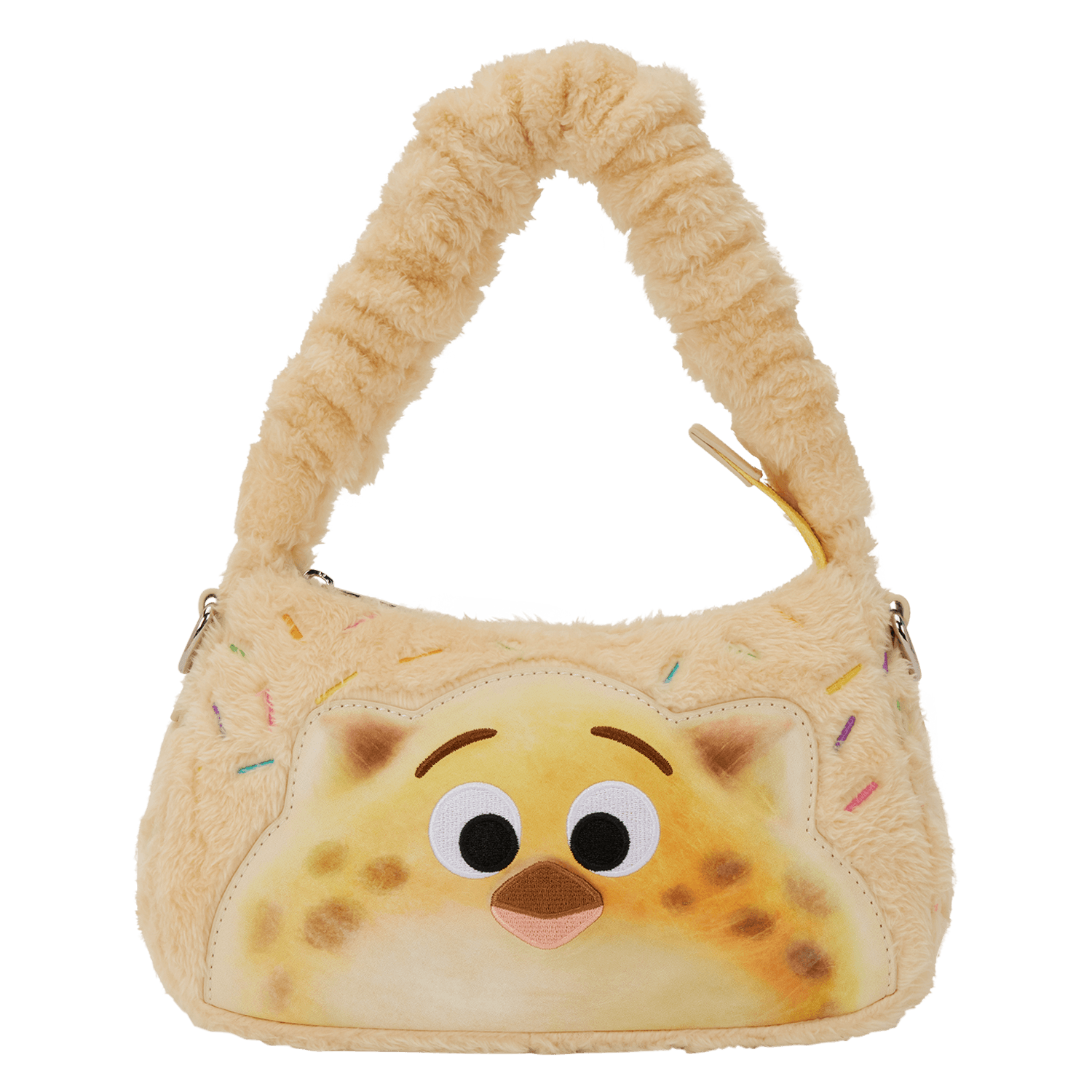 Loungefly Disney Zootopia 2 Officer Clawhauser Cotton Candy Plush Cosplay Crossbody Bag