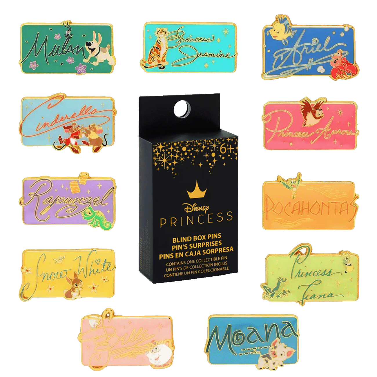 Funko - POP! - Disney Princess Signature & Sidekicks Blind Box Enamel Pin