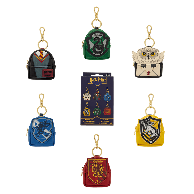 Loungefly Harry Potter Hogwarts™ Mystery Mini Backpack Keychain Charm