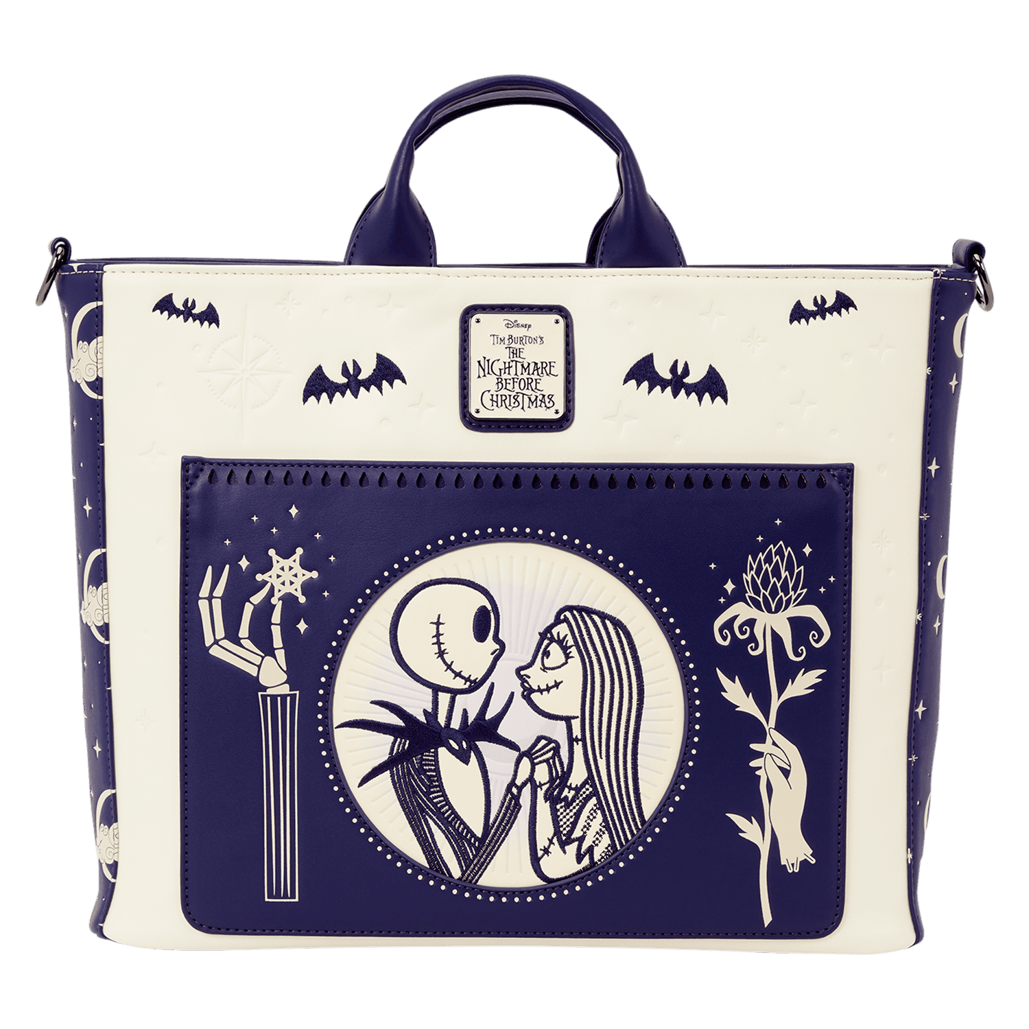 Loungefly Disney Nightmare Before Christmas Jack & Sally Convertible Bag