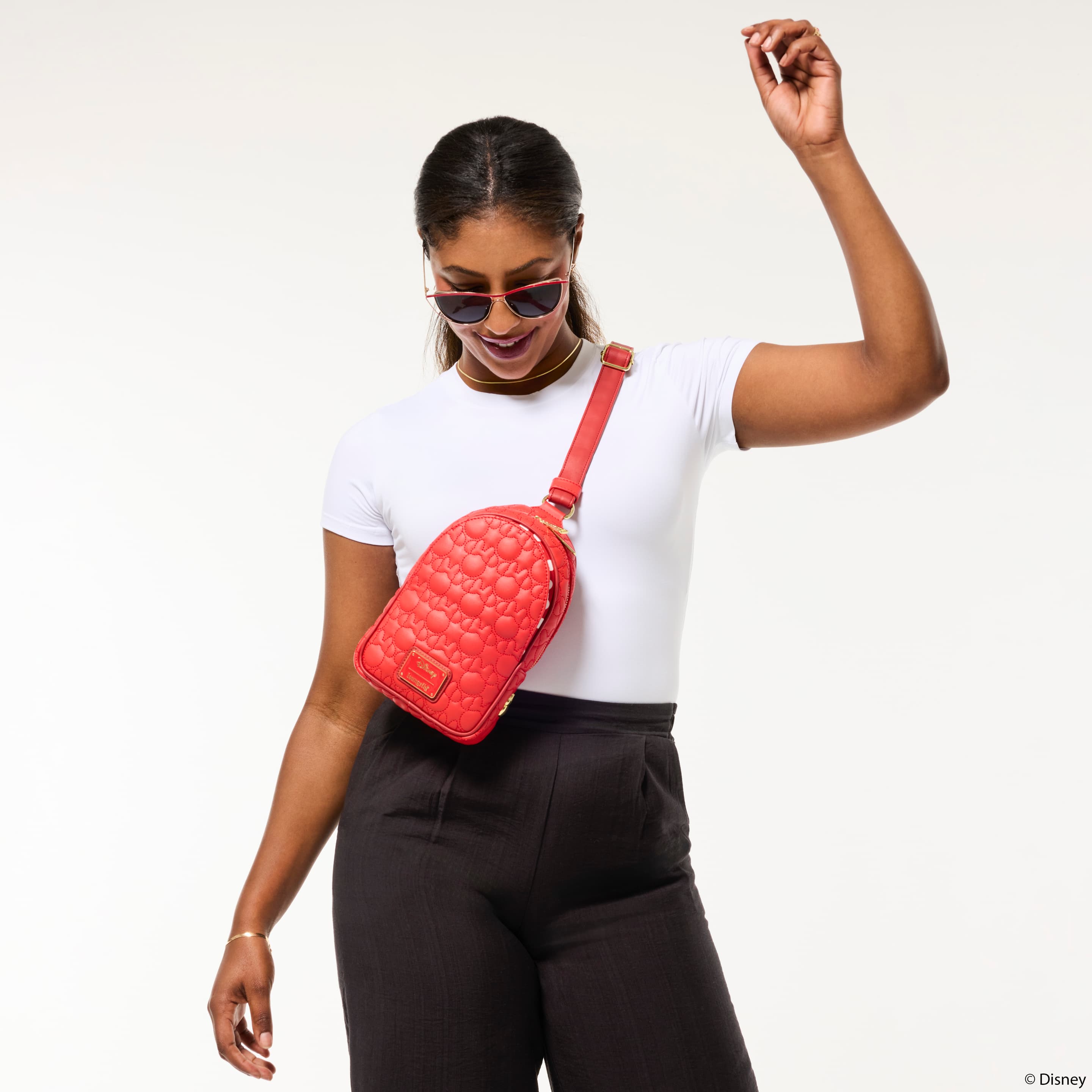 Loungefly Disney Minnie Mouse wandelbare Sling-Tasche