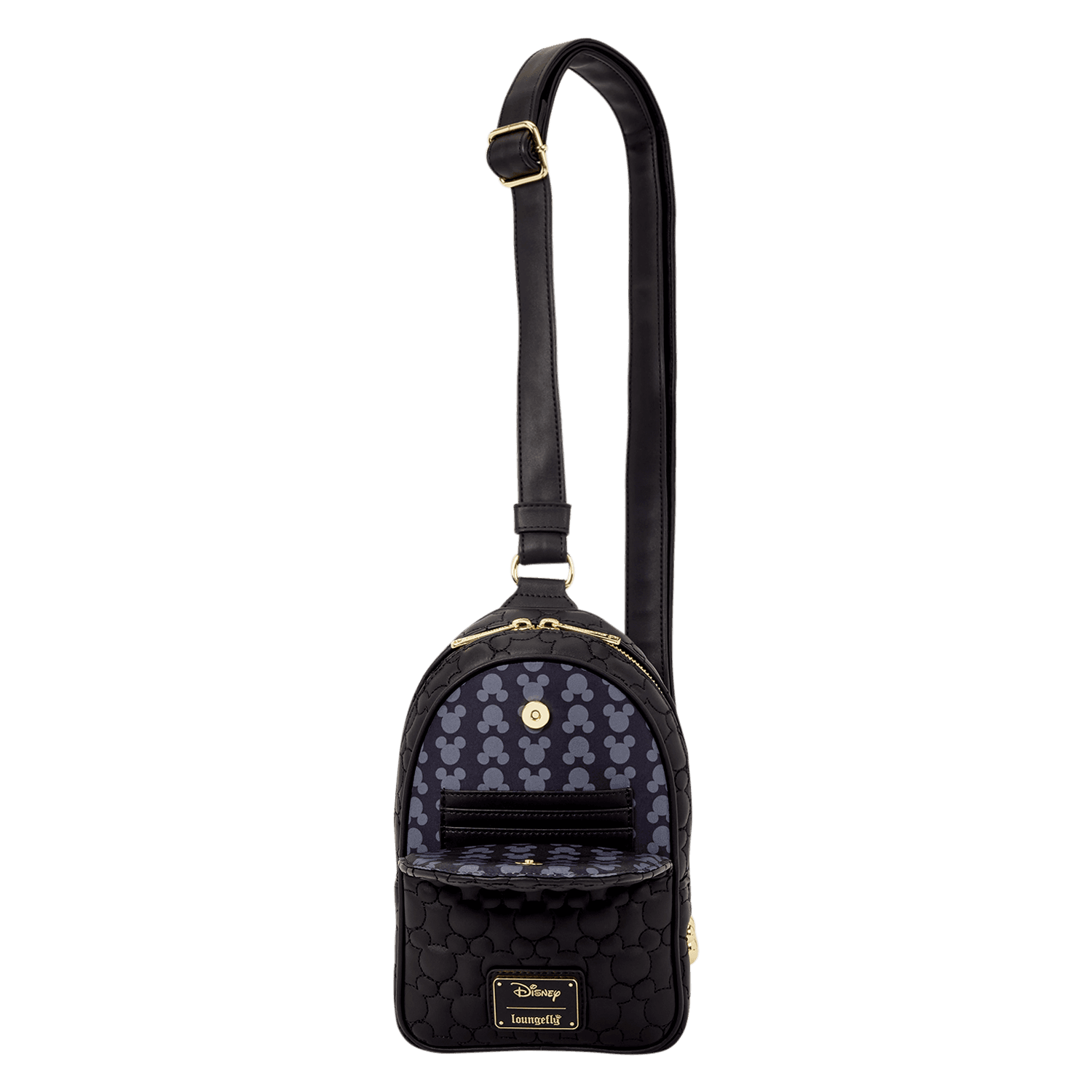 Loungefly Disney Mickey Mouse Silhouette wandelbare Sling-Tasche