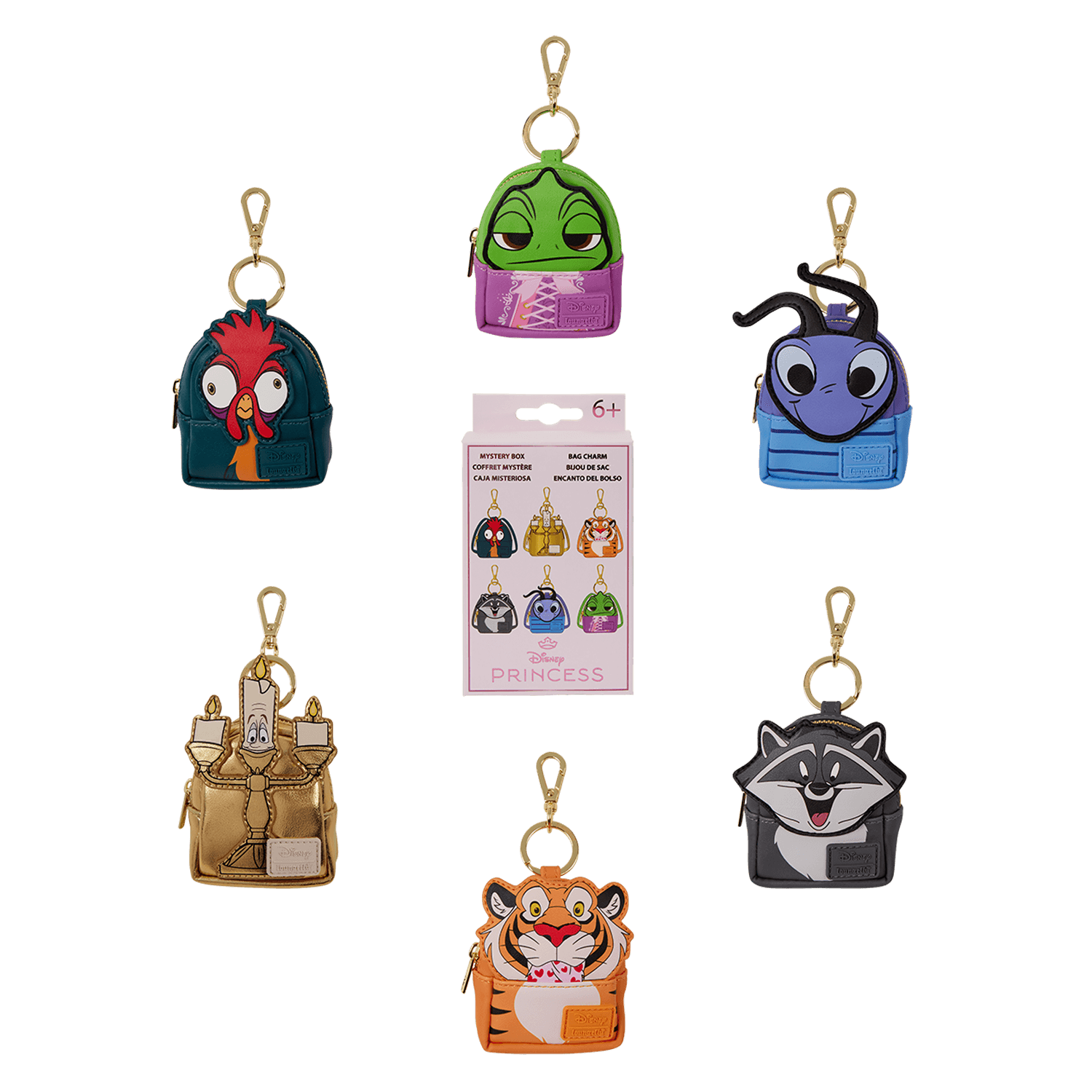Loungefly Disney Princess Sidekicks Mystery Mini-Rucksack Bag Charm