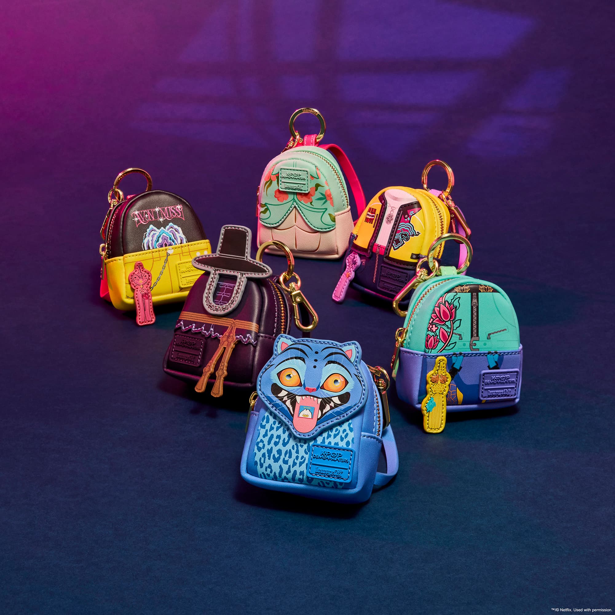 Loungefly KPop Demon Hunters Mystery Mini-Rucksack Taschenanhänger