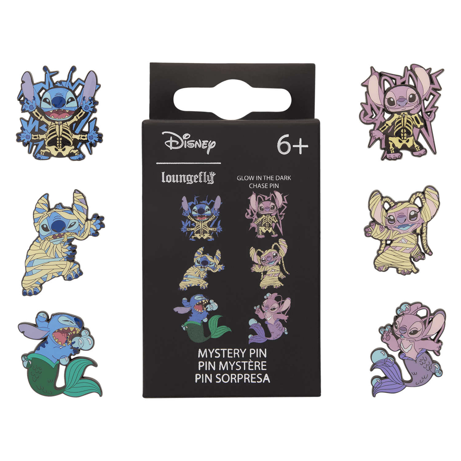 Loungefly Disney Stitch & Angel Halloween Blind Box Enamel Pin