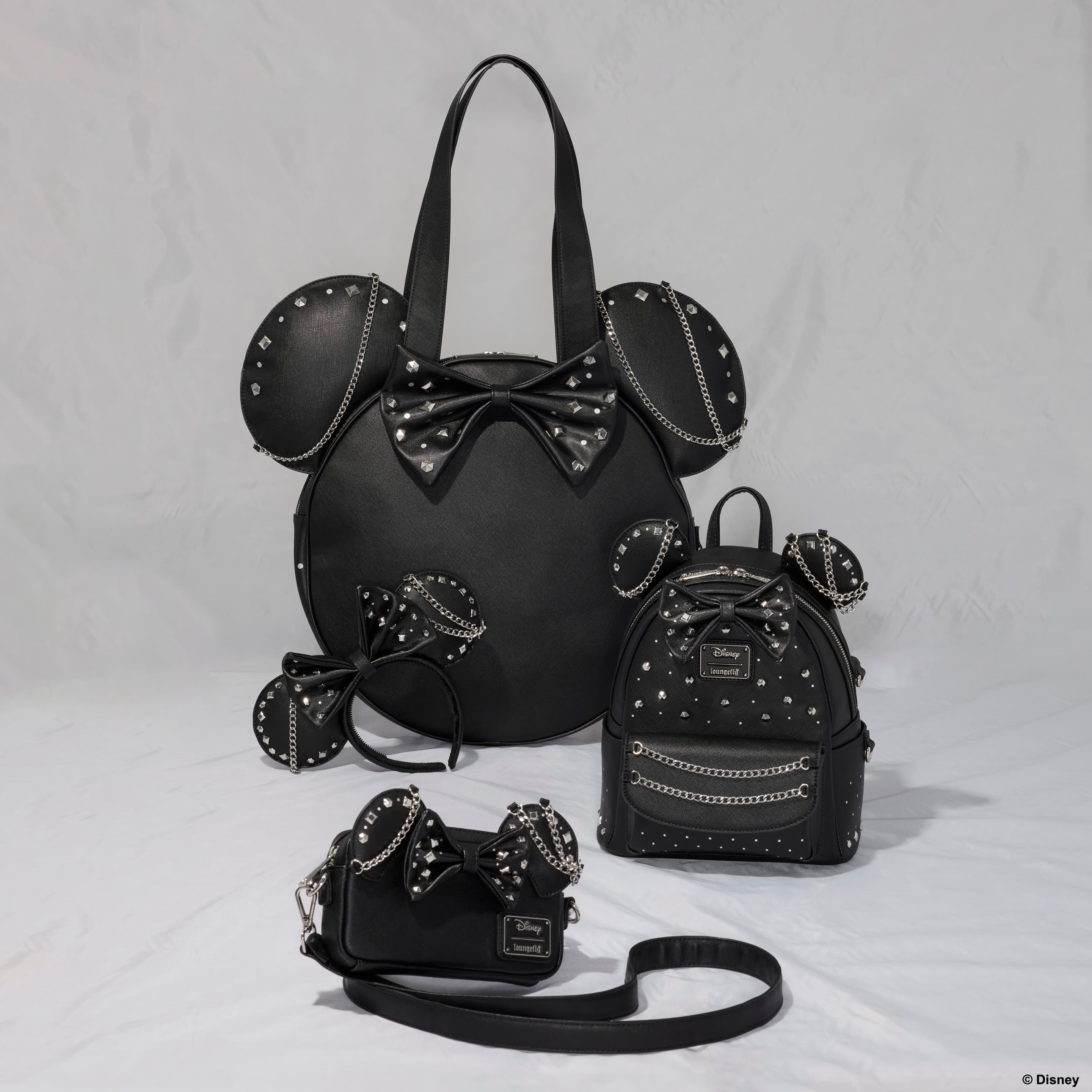 Loungefly Disney Minnie Mouse Studs & Chains Sling-Umhängetasche