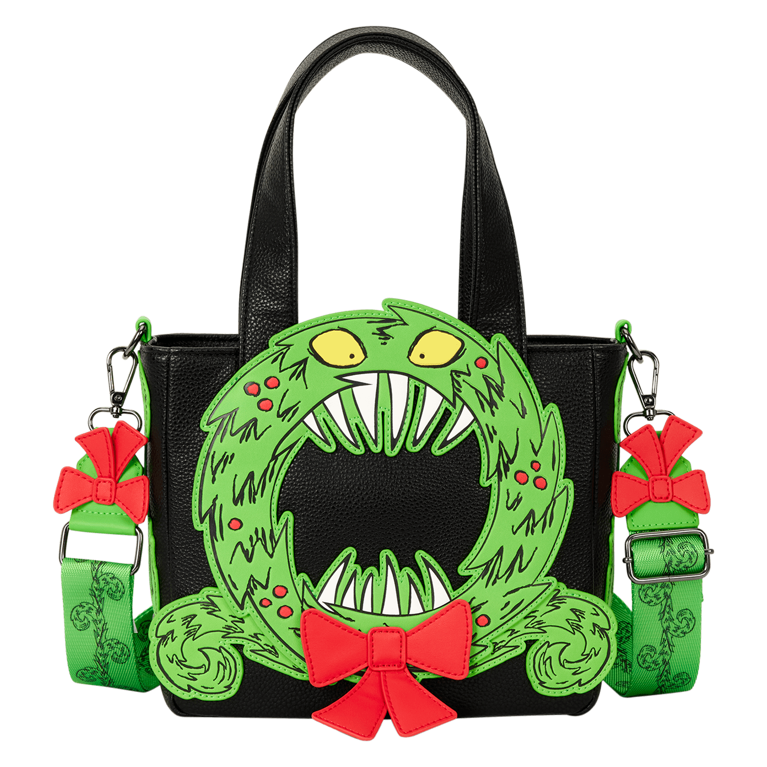 Loungefly Disney The Nightmare Before Christmas Man-Eating Wreath Glow Umhängetasche