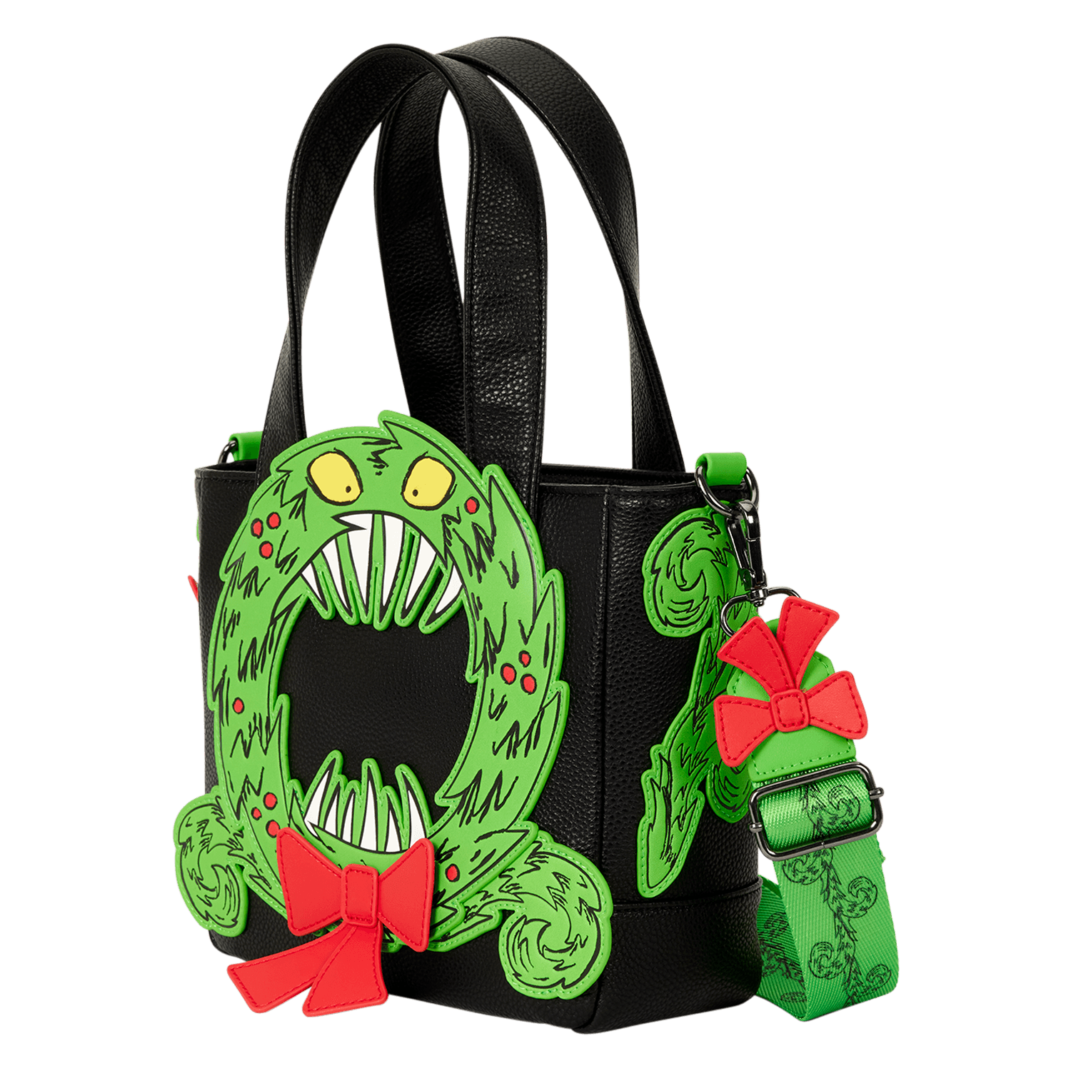 Loungefly Disney The Nightmare Before Christmas Man-Eating Wreath Glow Umhängetasche