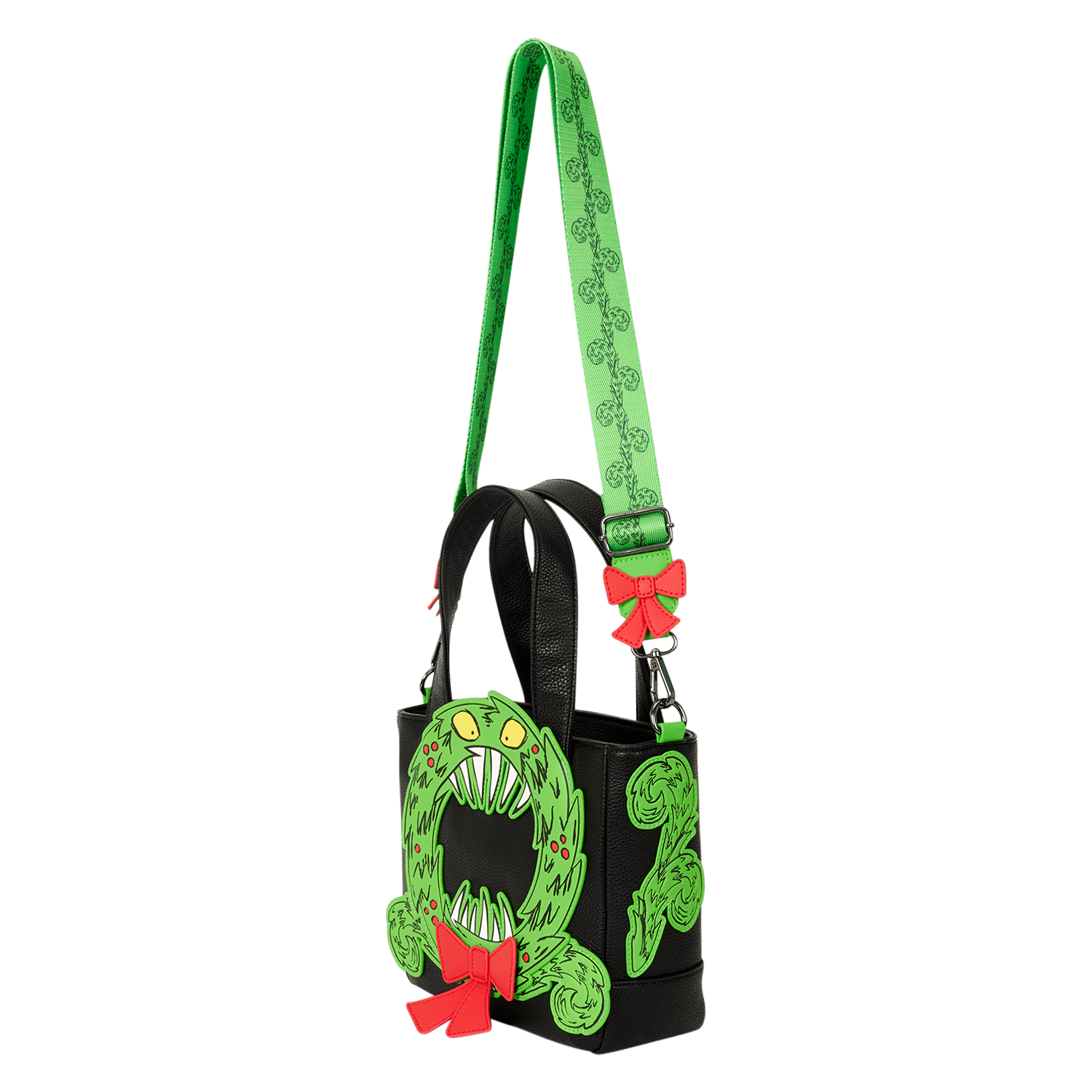 Loungefly Disney The Nightmare Before Christmas Man-Eating Wreath Glow Umhängetasche