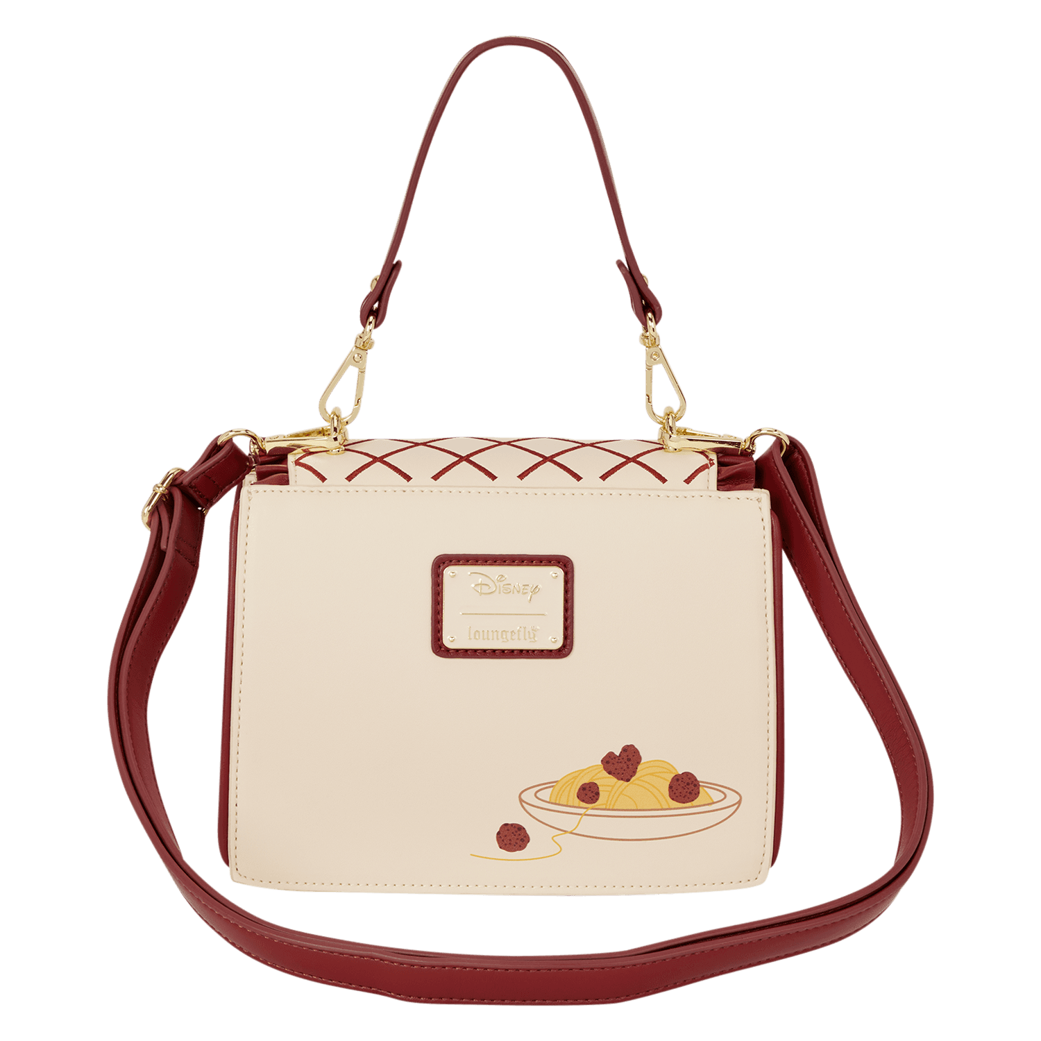 Loungefly Disney Susi und Strolch Spaghetti Dinner Crossbody Bag Umhängetasche