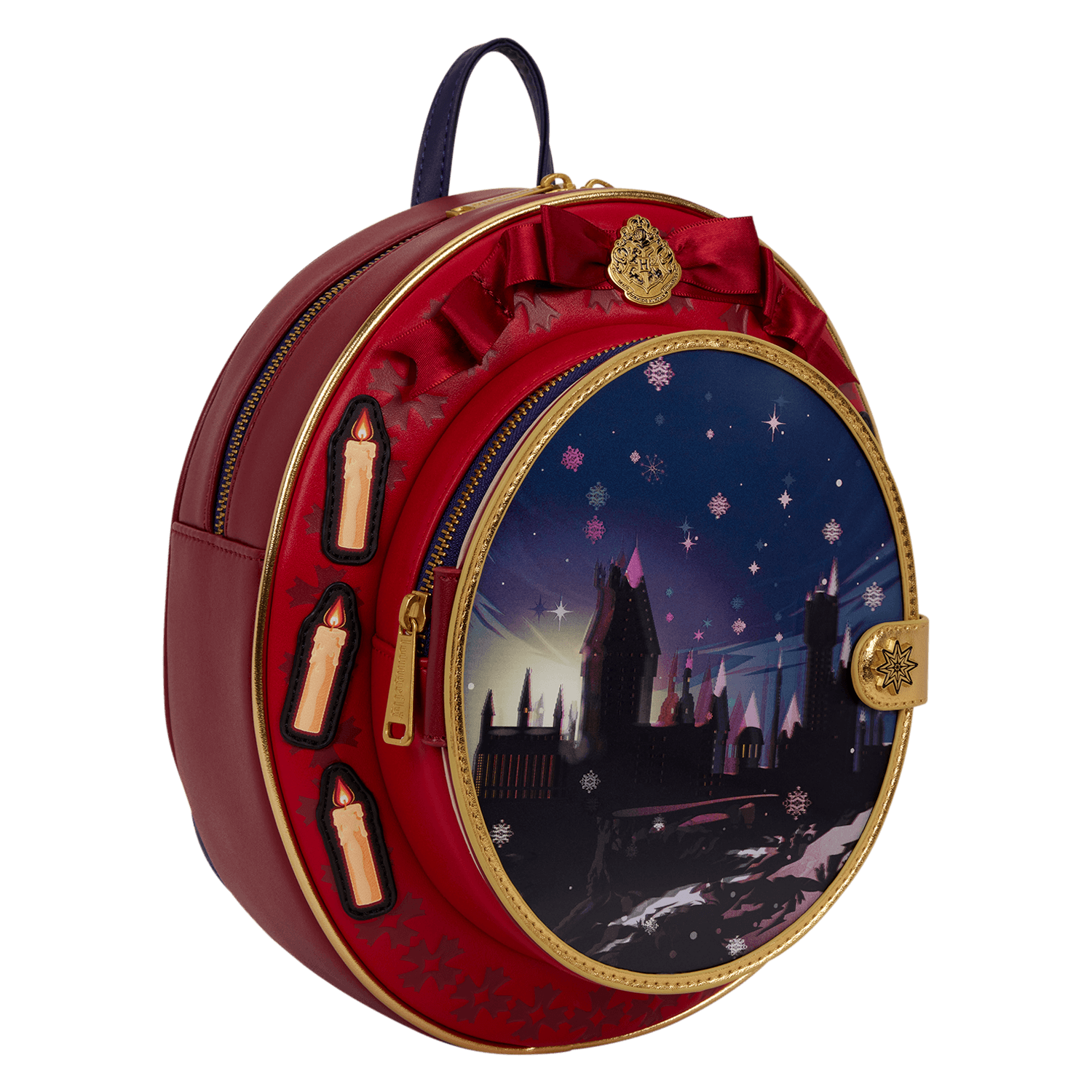 Loungefly Harry Potter Hogwarts Holiday Cameo Mini-Rucksack mit Lentikulareffekt