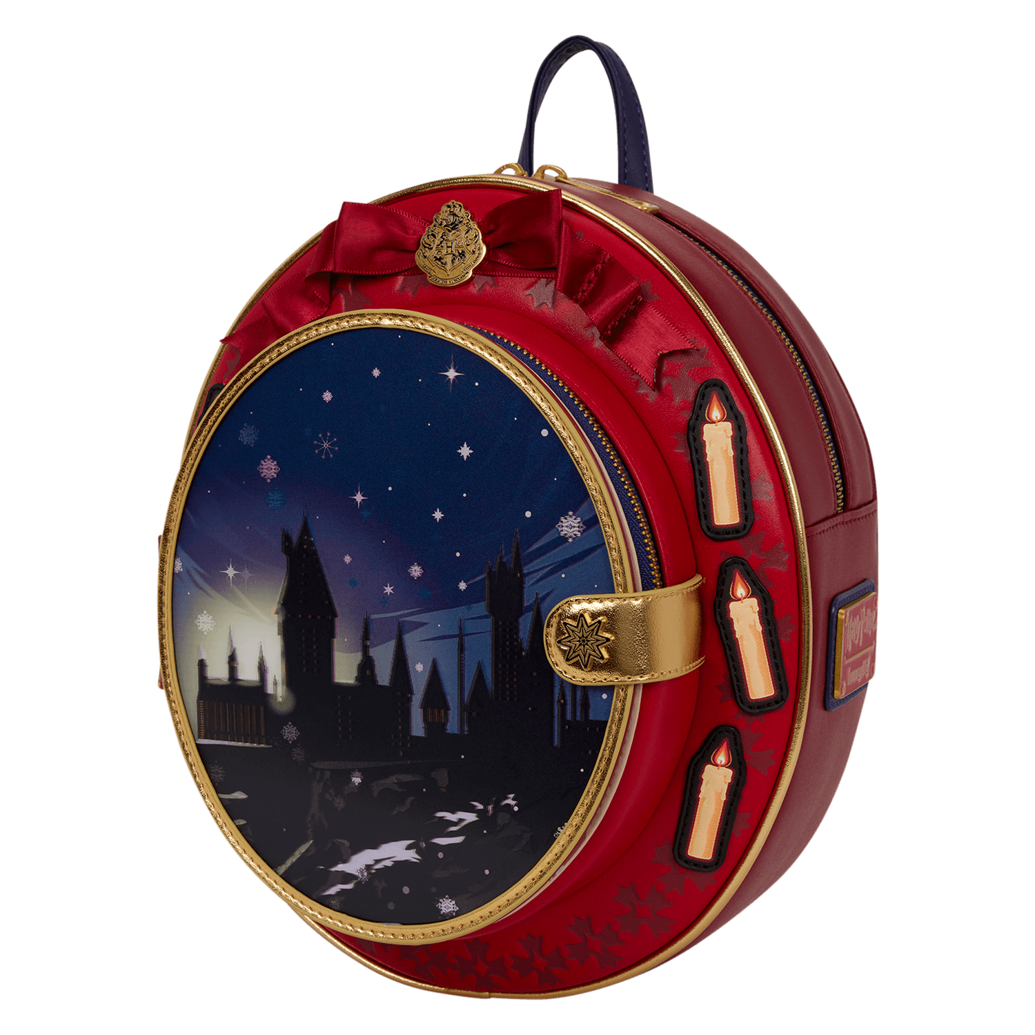 Loungefly Harry Potter Hogwarts Holiday Cameo Mini-Rucksack mit Lentikulareffekt