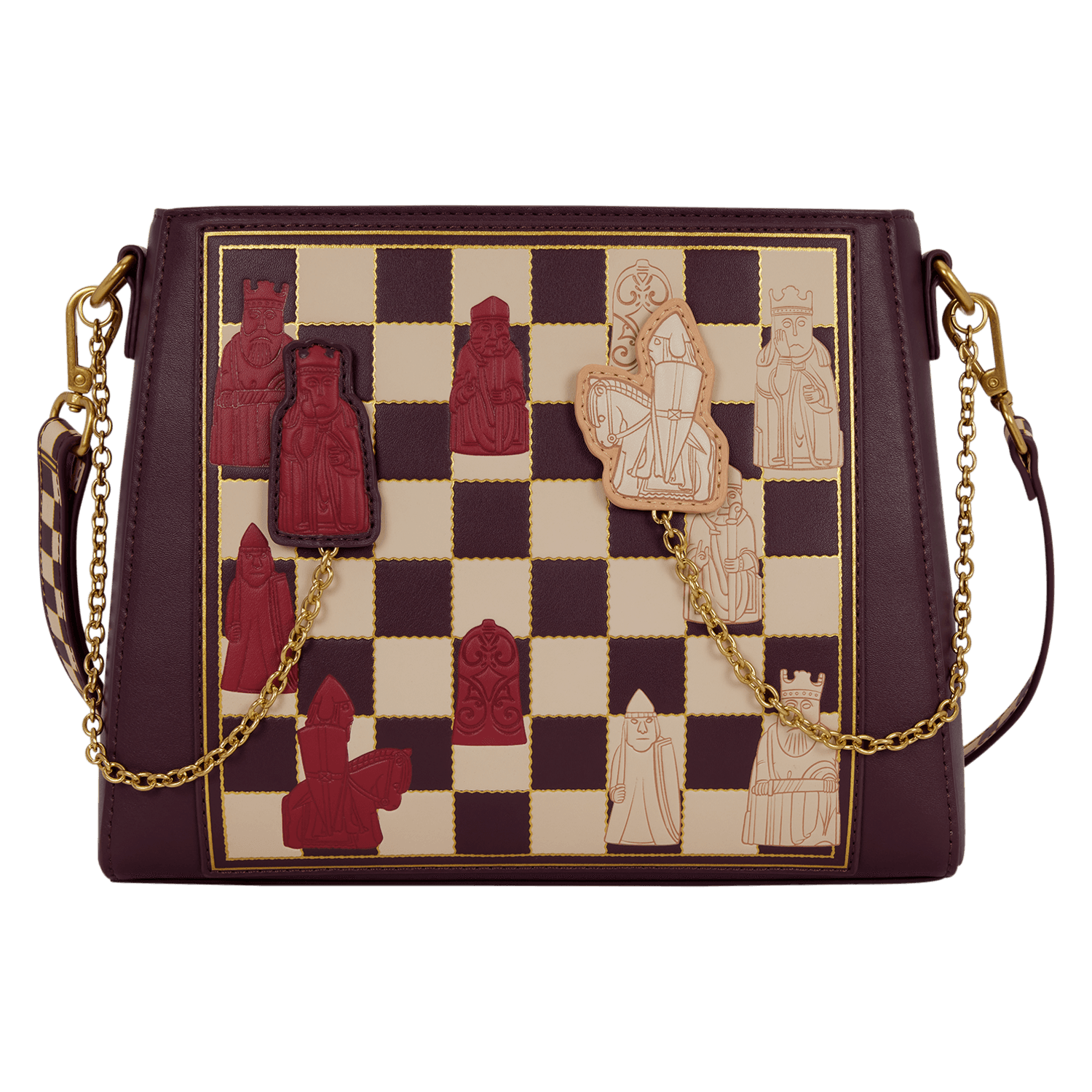 Loungefly Harry Potter Wizard’s Chess Umhängetasche mit beweglichen Schachfiguren