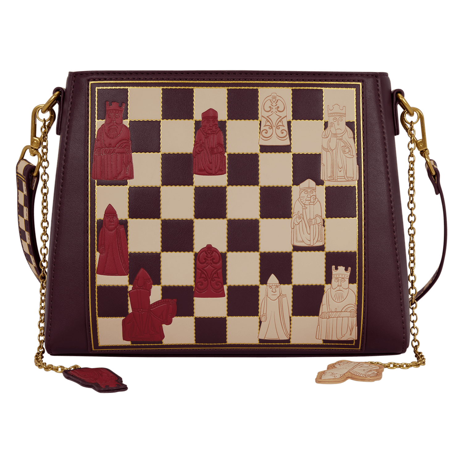 Loungefly Harry Potter Wizard’s Chess Umhängetasche mit beweglichen Schachfiguren