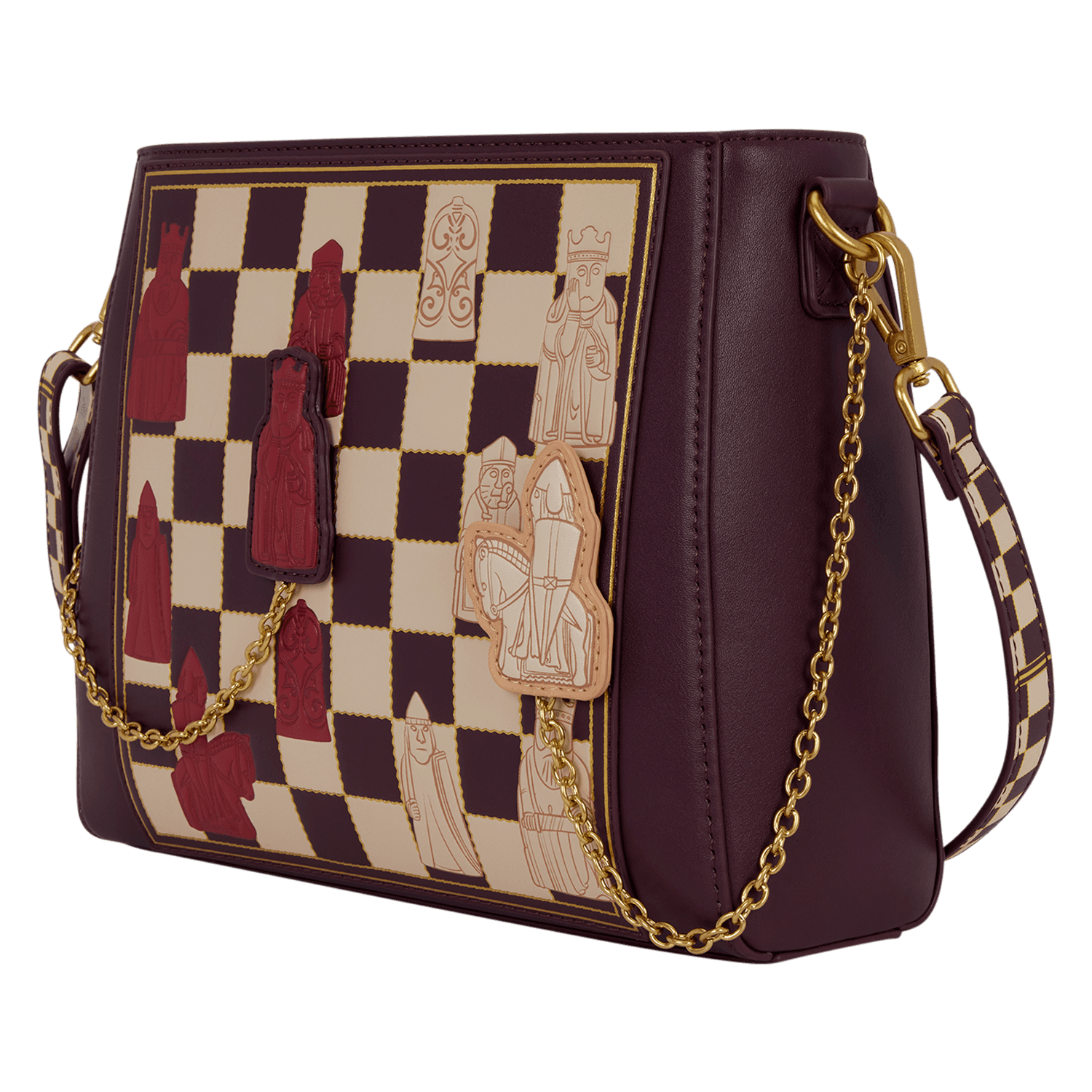 Loungefly Harry Potter Wizard’s Chess Umhängetasche mit beweglichen Schachfiguren