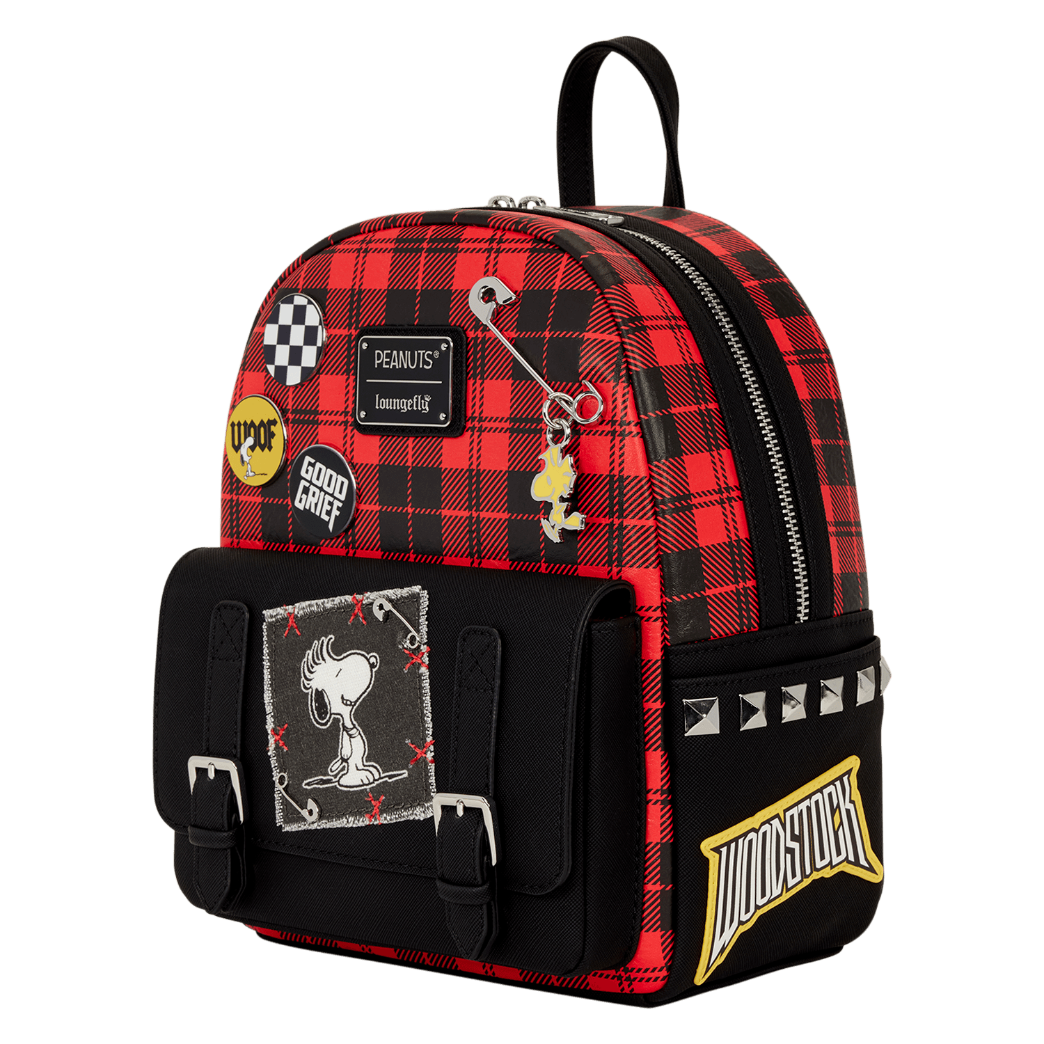 Loungefly Peanuts Punk Snoopy Grunge Mini-Rucksack
