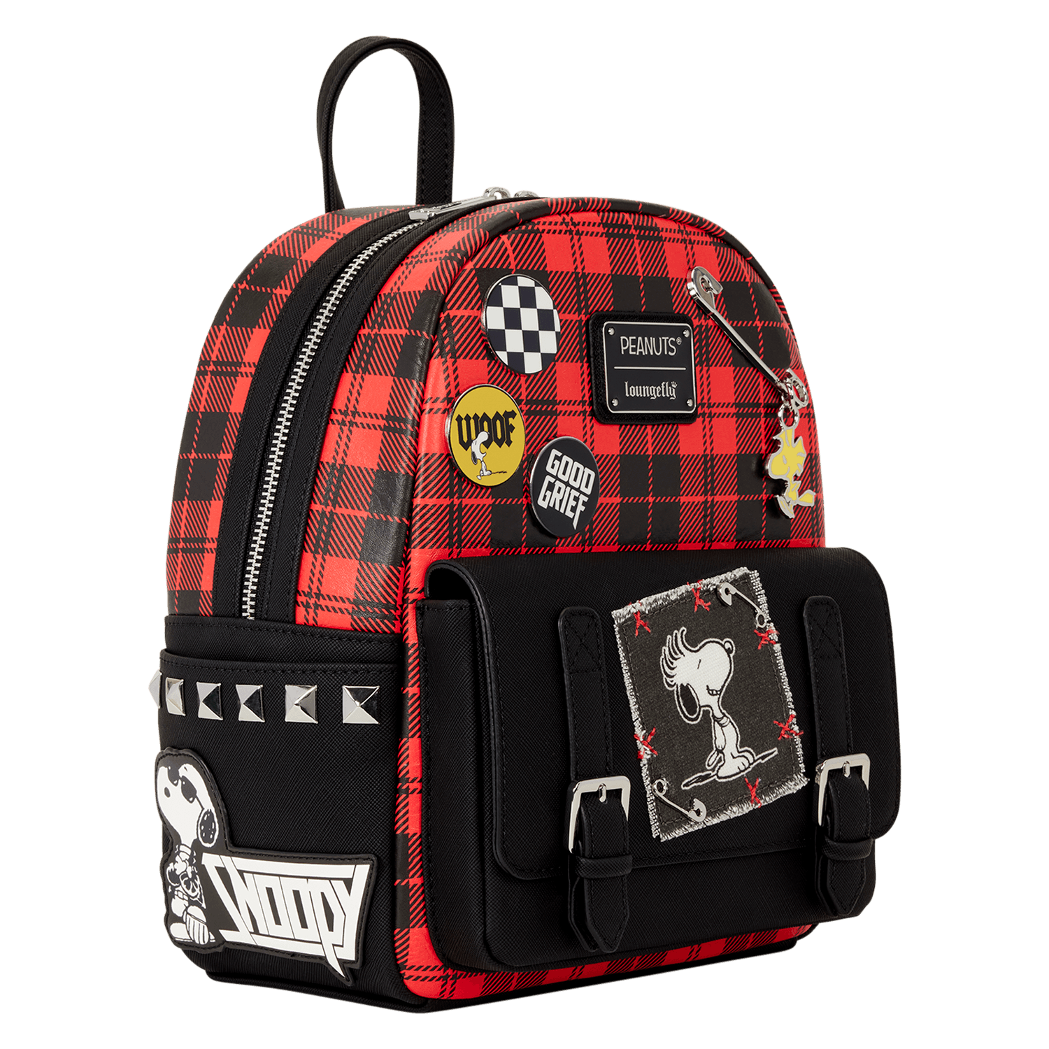 Loungefly Peanuts Punk Snoopy Grunge Mini-Rucksack