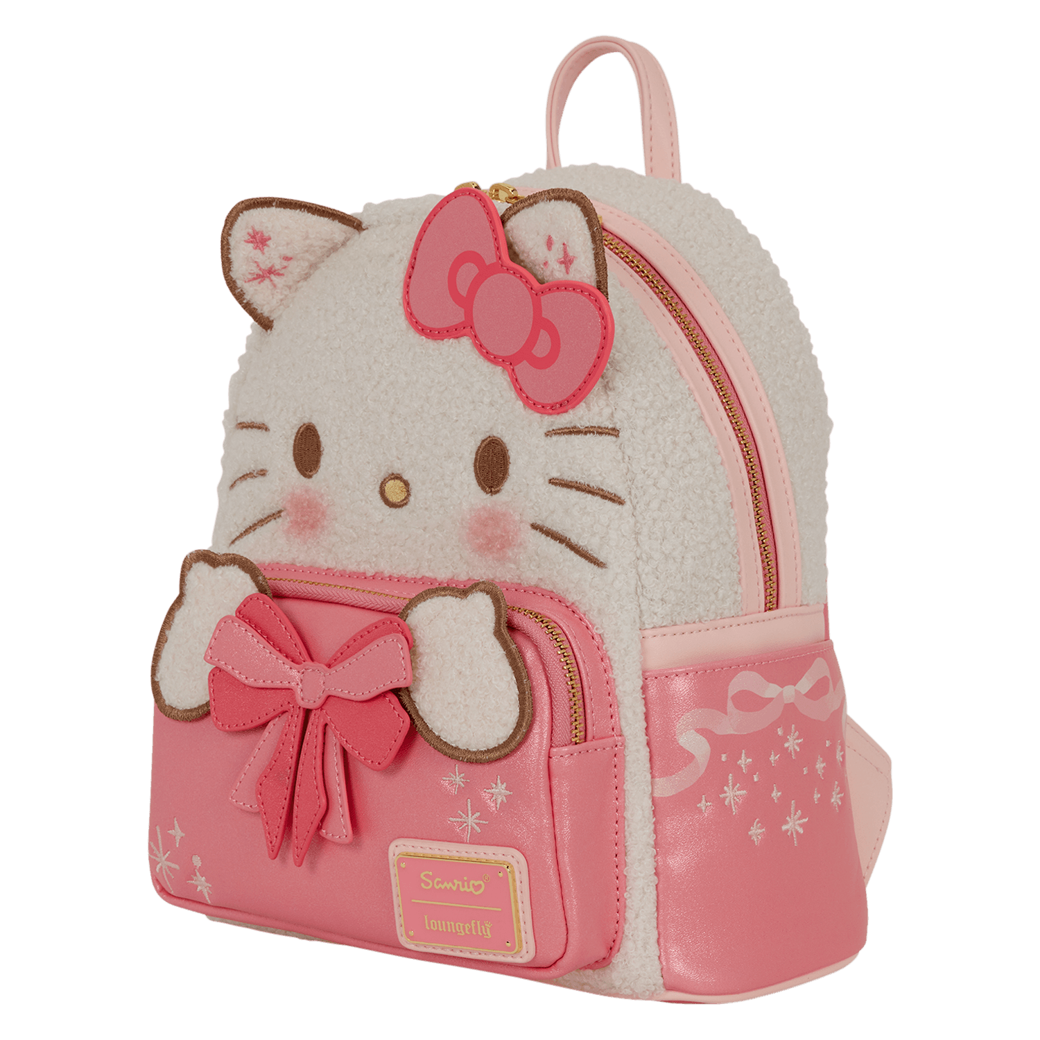 Loungefly Sanrio Hello Kitty Holiday Light-Up Plüsch Mini-Rucksack
