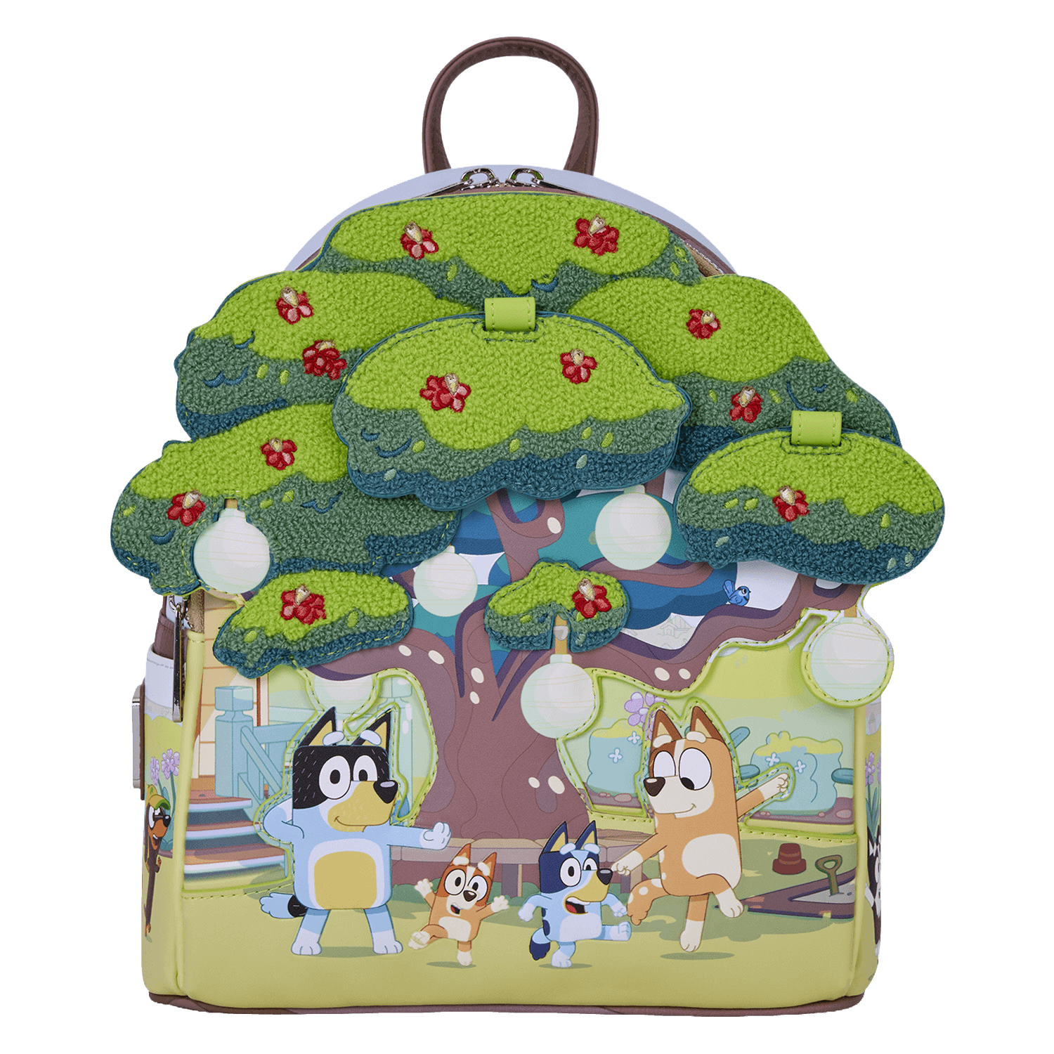 Loungefly Bluey Bluey's Backyard Light-Up Mini-Rucksack mit Lichtfunktion