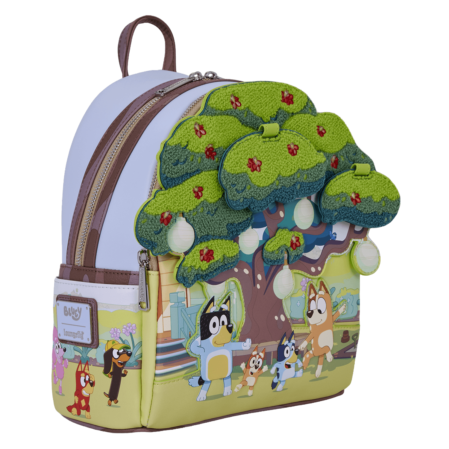 Loungefly Bluey Bluey's Backyard Light-Up Mini-Rucksack mit Lichtfunktion