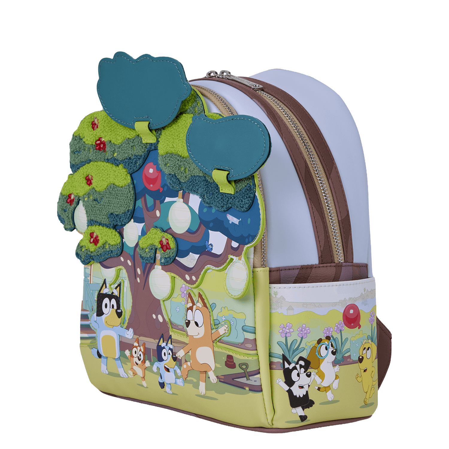 Loungefly Bluey Bluey's Backyard Light-Up Mini-Rucksack mit Lichtfunktion