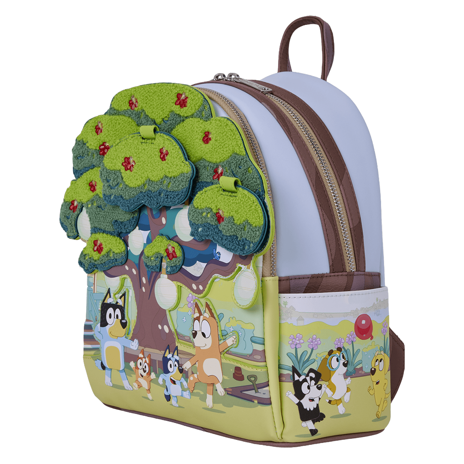 Loungefly Bluey Bluey's Backyard Light-Up Mini-Rucksack mit Lichtfunktion