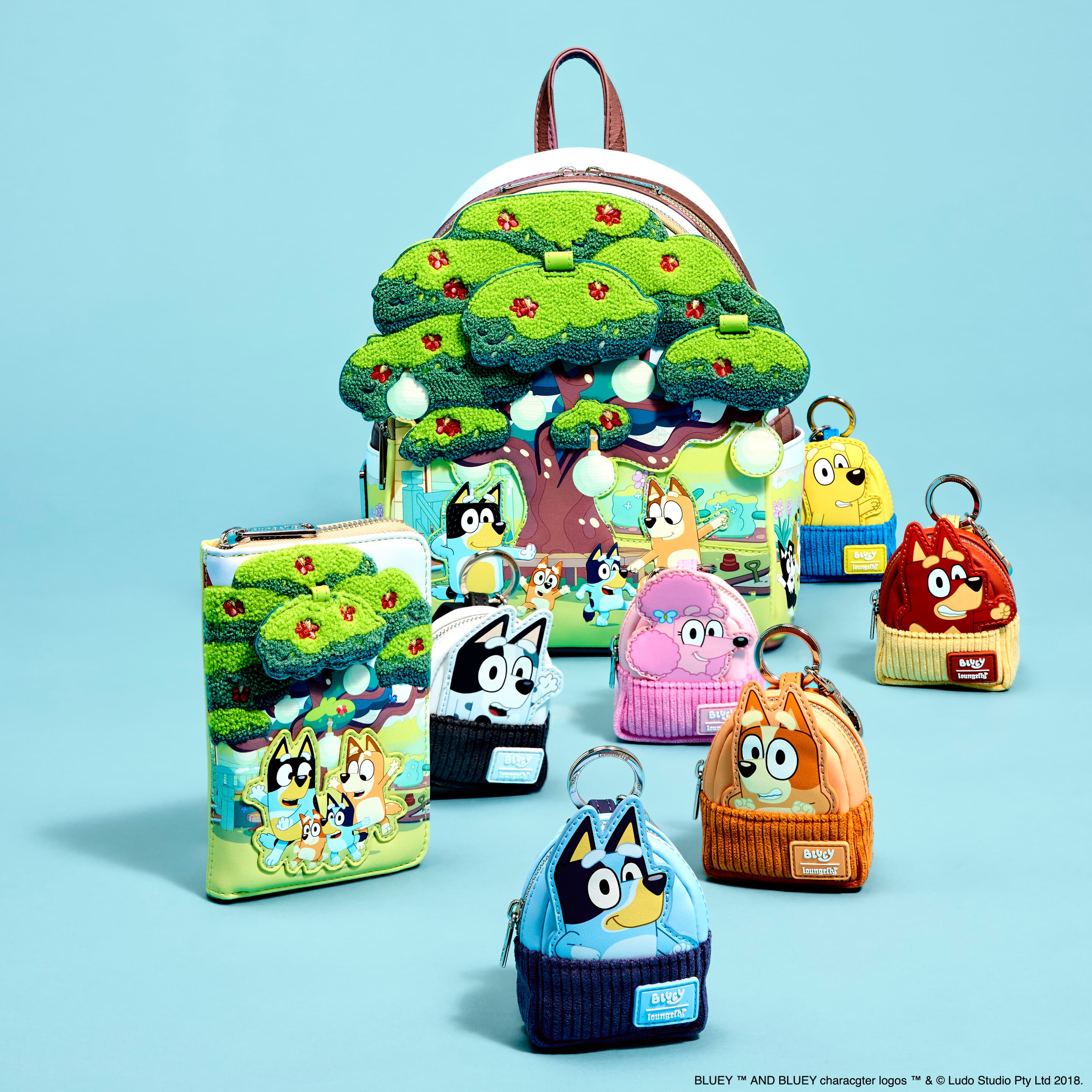 Loungefly Bluey Bluey's Backyard Light-Up Mini-Rucksack mit Lichtfunktion