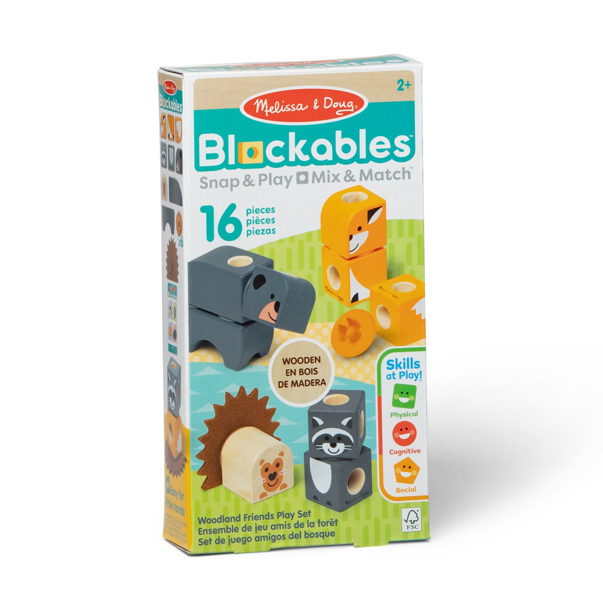 Melissa & Doug - Blockables Waldtierfreunde Bauset