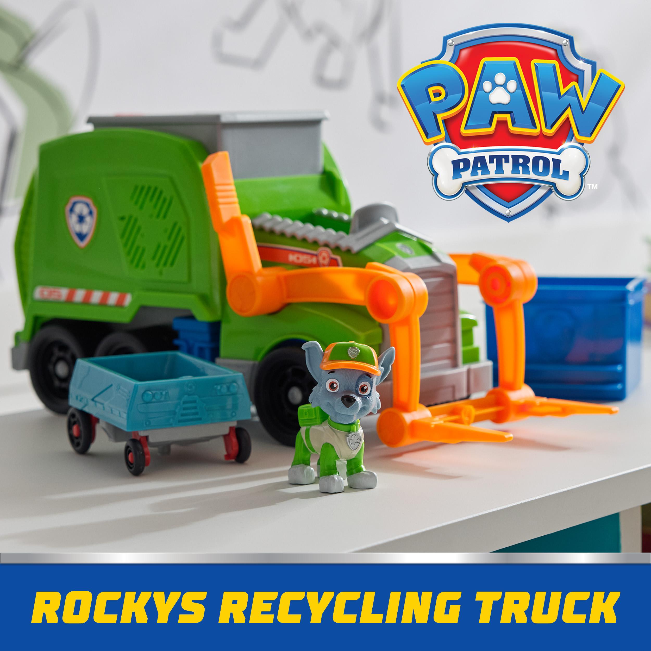 Produktbild PAW Patrol, Extragroßer Recycling-Truck mit Rocky Spielfigur und Verwandlungsfunktion (Deluxe Fahrzeug) 9 von 10