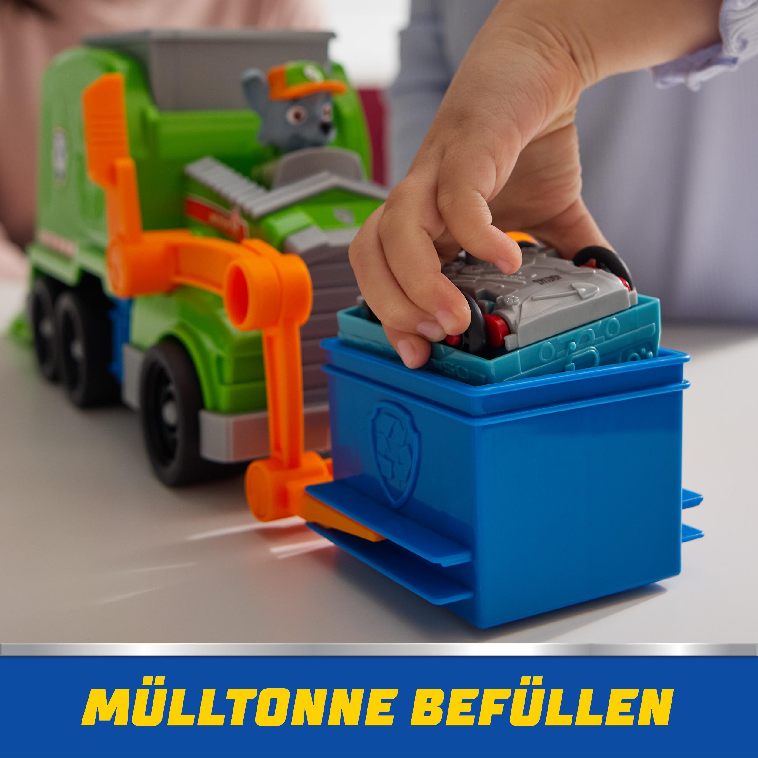 Produktbild PAW Patrol, Extragroßer Recycling-Truck mit Rocky Spielfigur und Verwandlungsfunktion (Deluxe Fahrzeug) 7 von 10